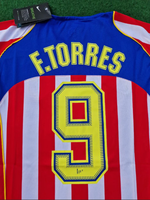 Fernando Torres 9 Atletico Madrid 2004/05 SpiderMan Retro Short Sleeve Jersey