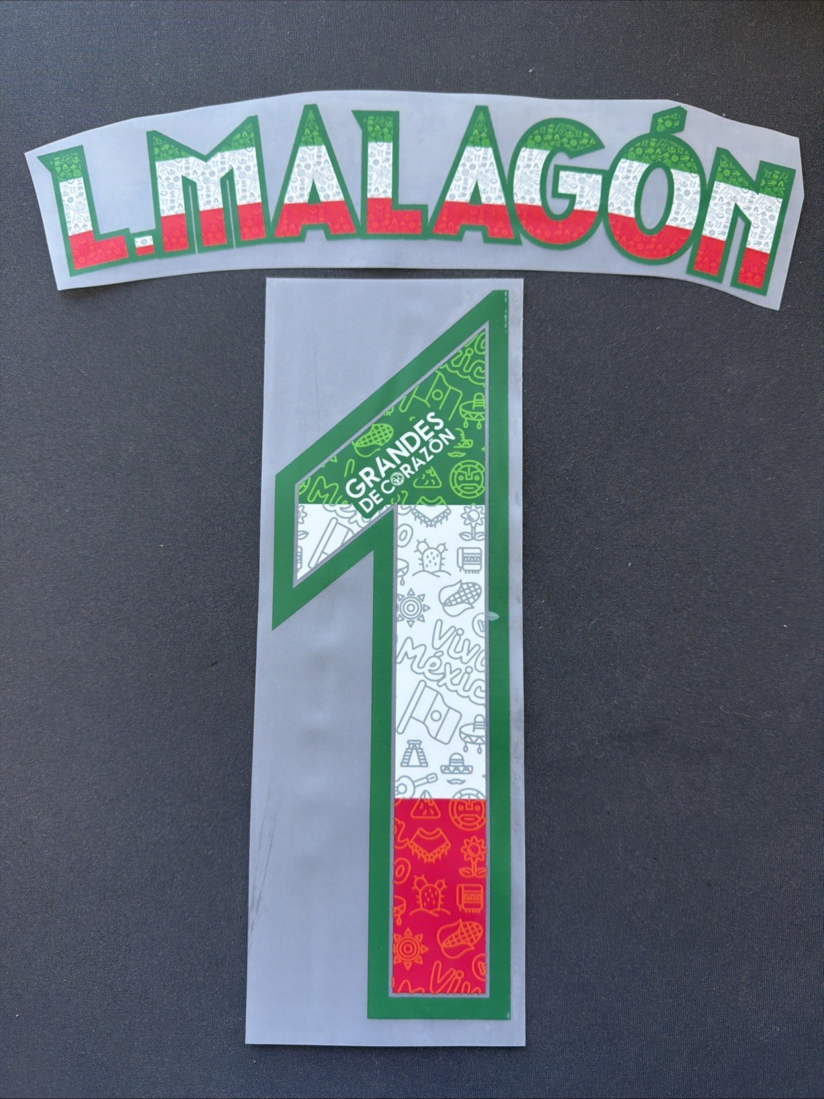 Luis Angel Malagon #1 Authentic Patrio Club America Name Set Adult Official