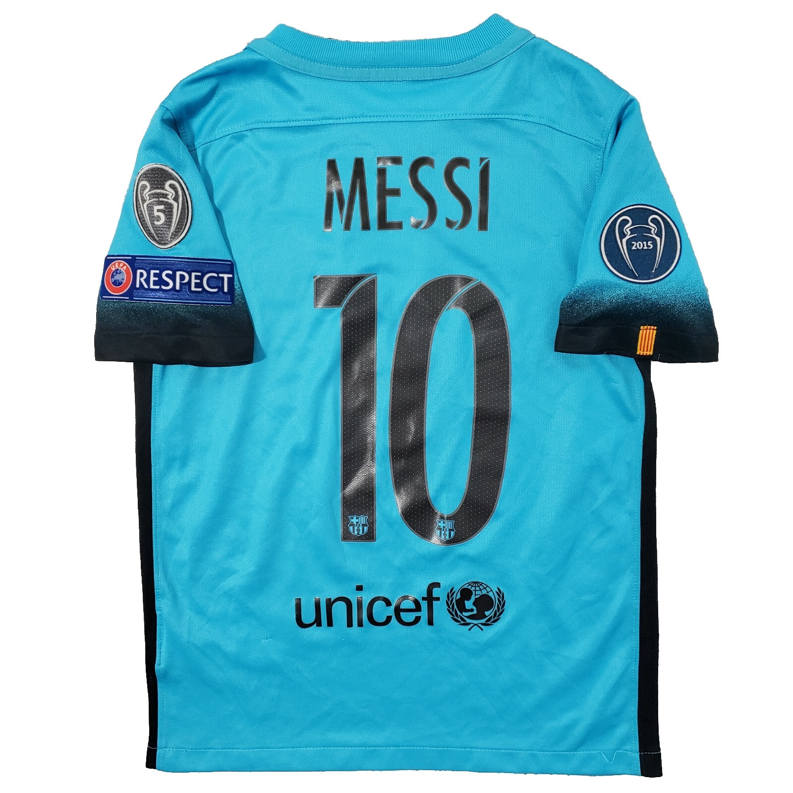 Nike Lionel Messi Jersey Kids S 2015 Barcelona Third Soccer Argentina World Cup