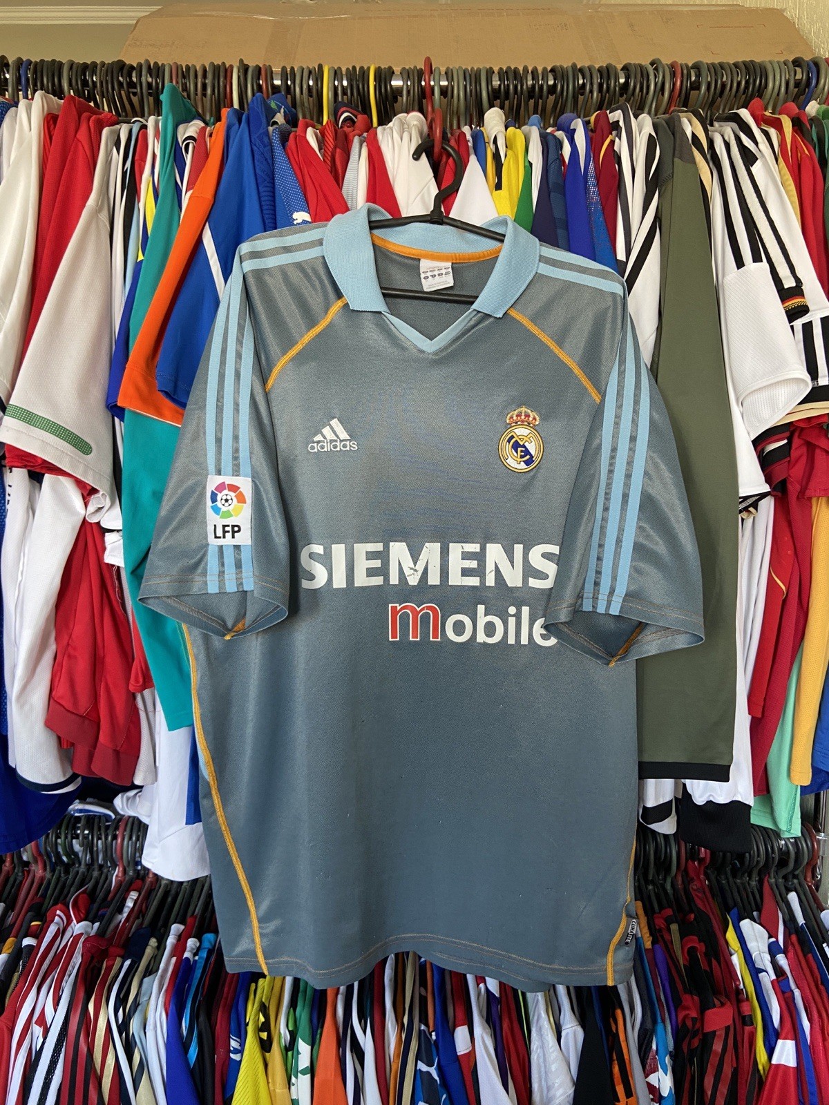 REAL MADRID 2003 2004 THIRD SHIRT JERSEY ADIDAS 021788 sz XL MEN #5 ZIDANE