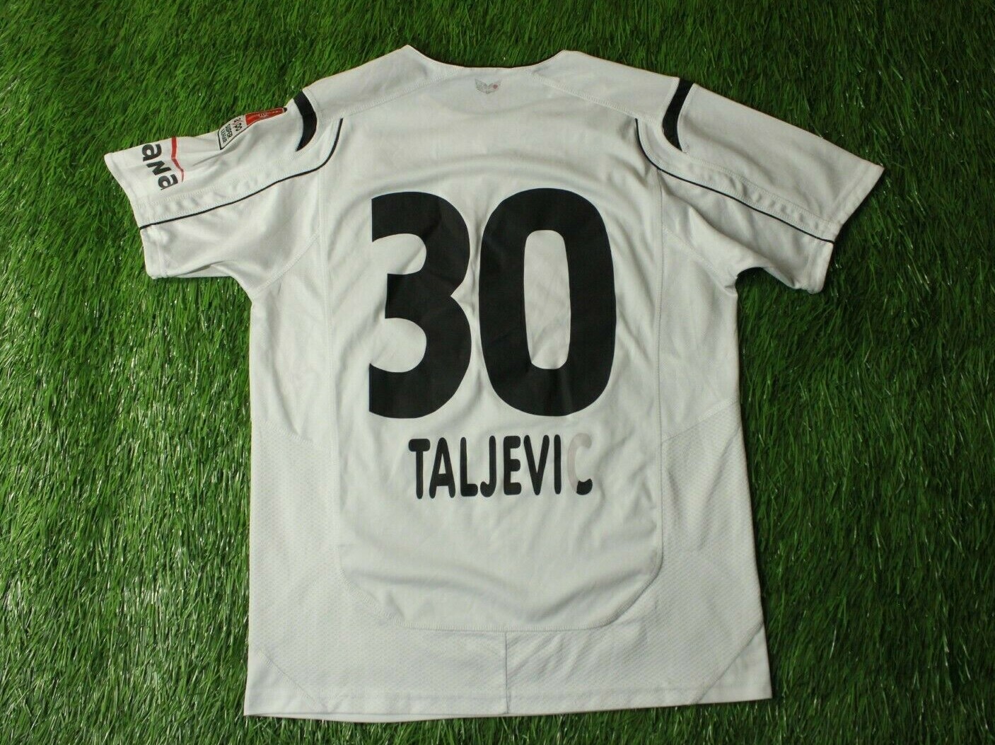 THUN TALJEVIC 2010/2011 MATCH WORN YES FOOTBALL SHIRT JERSEY AWAY ERIMA ORIGINAL