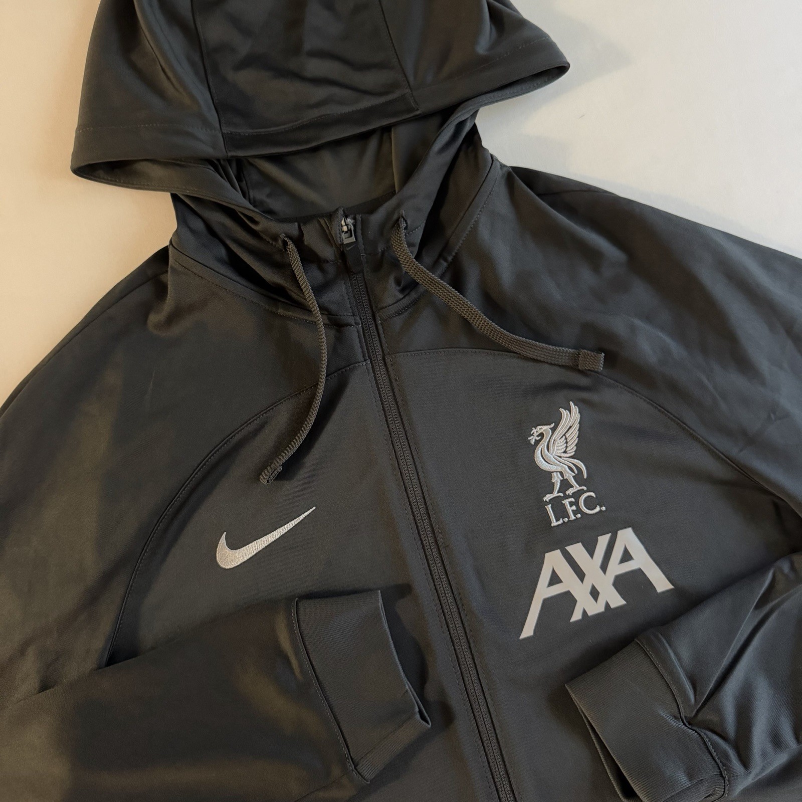 Liverpool FC Nike Dri-FIT Strike Hoodie Men MED SLIM English Soccer Full Zip