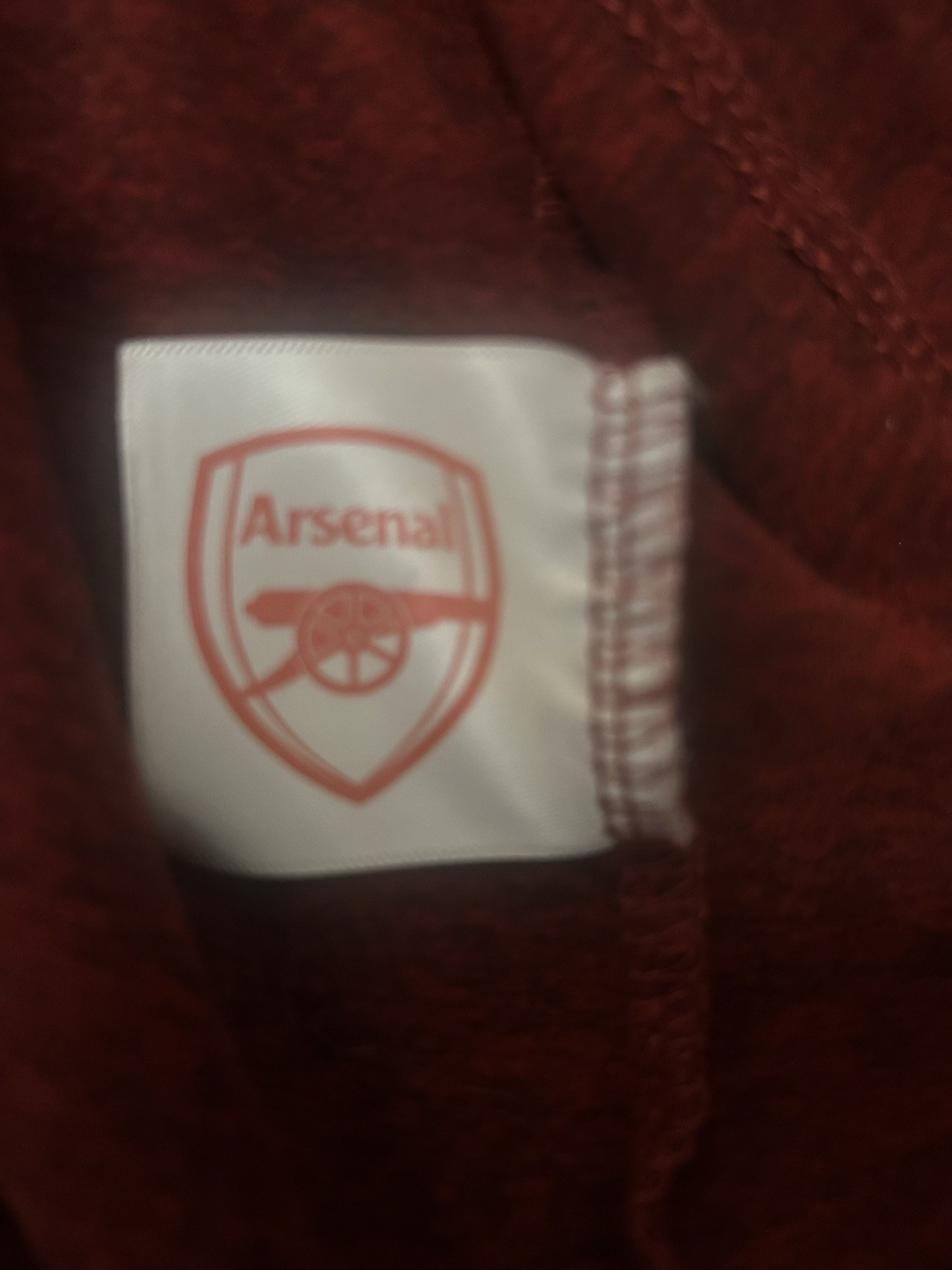 Arsenal 1/4 Zip Up Pullover Jacket Futbol Soccer Training Red Burgundy 2XL