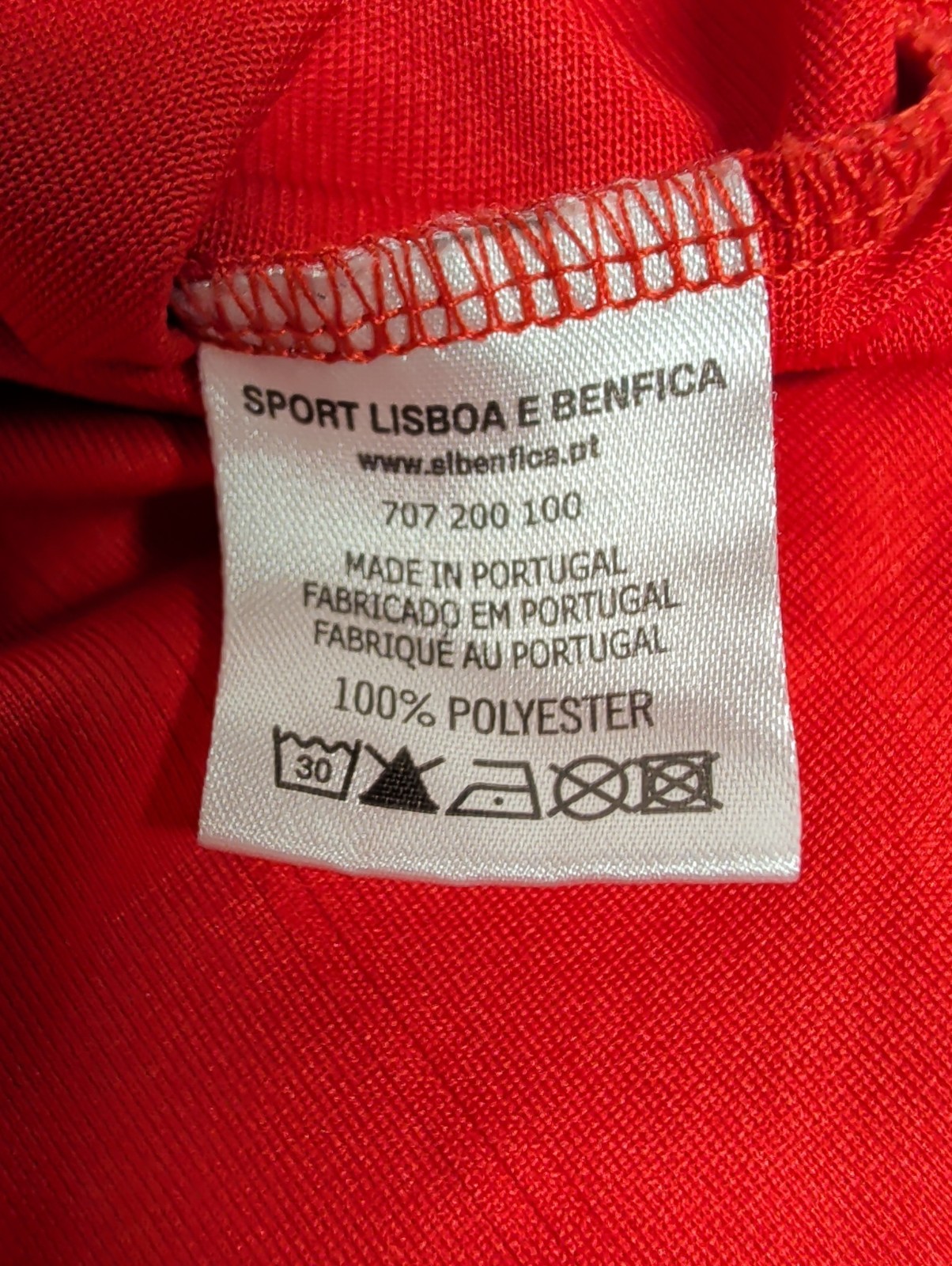 Portugal League S.L. Benfica Football Club Official Jersey Red Men’s Medium 🔥