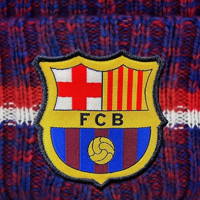 2026 Officially Licensed FC Barcelona Beanie – Unisex Adult – Home Navy Color