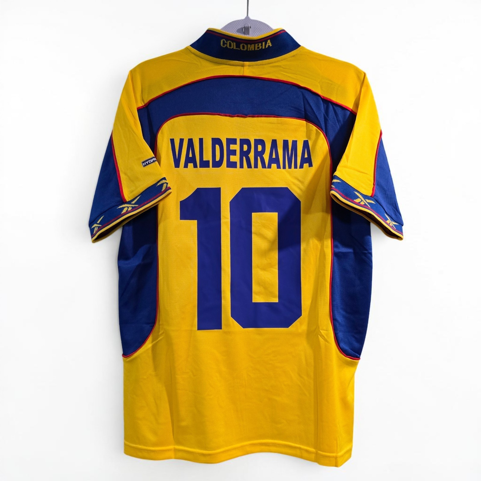 COLOMBIA JERSEY RETRO 2001 HOME – CAMPEON COPA AMERICA – VALDERRAMA # 10 – 2XL