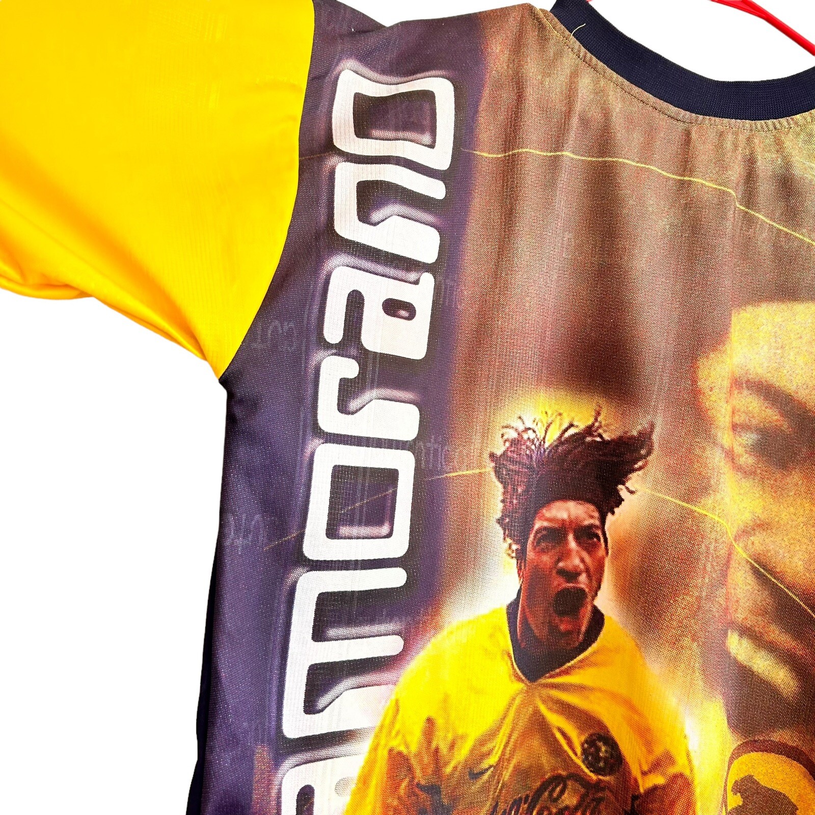 Rare Vtg Club Aguilas Del America Authentic Jersey AOP ZAMORANO #9 Corona Futbol