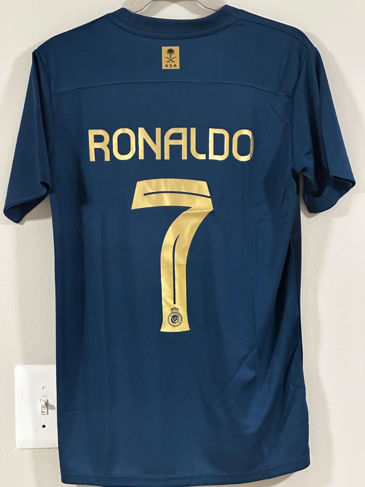 Al-Nassr Away – FC Cristiano Ronaldo CR7 #7 Soccer Jersey Navy Blue Unisex Adult