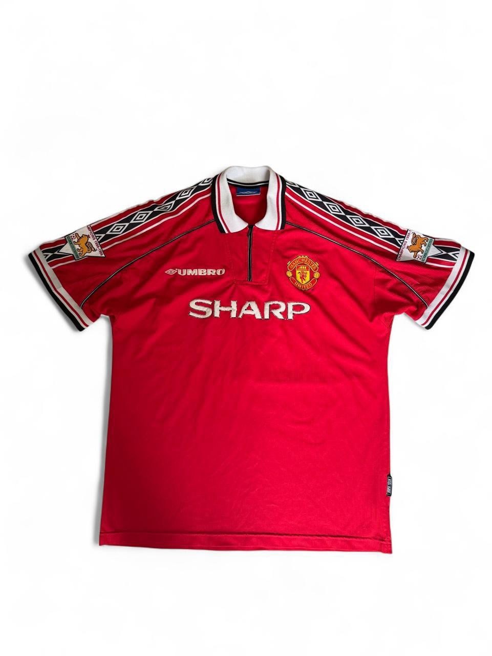Vintage David Beckham Umbro Manchester United Jersey Mens XL Soccer Futbol