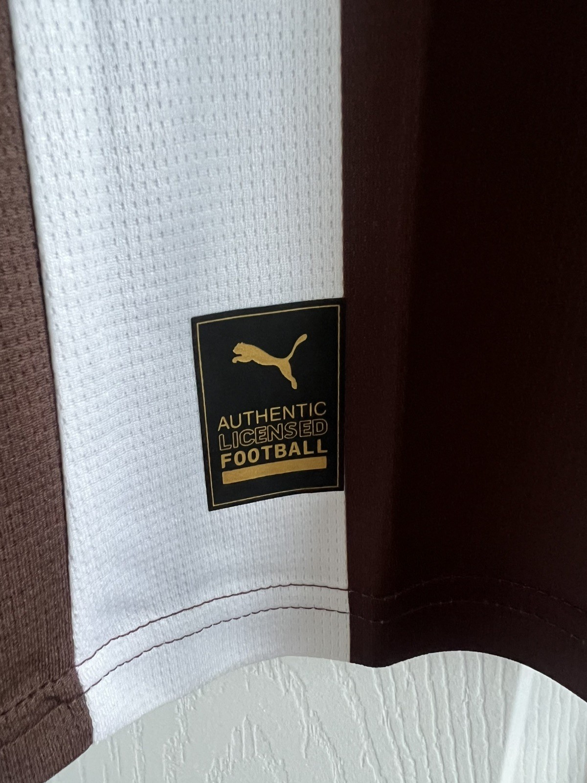 Puma FC St. Pauli 25/26 Home Soccer Jersey Men’s M Brown White BNWT 783063-01