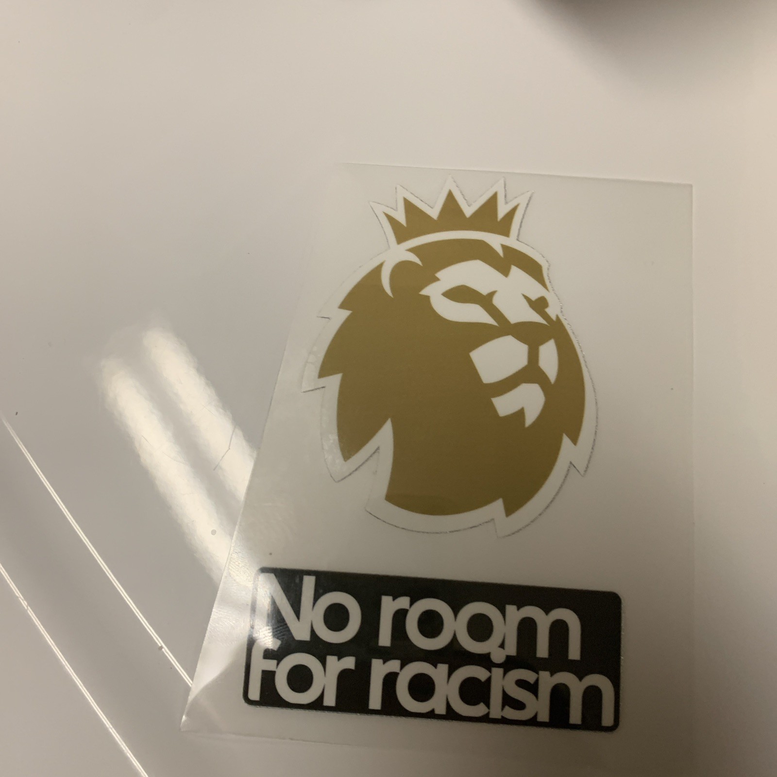 2024/27 Premier League Champion Player Issue Size Gold Patch No Room For Racism