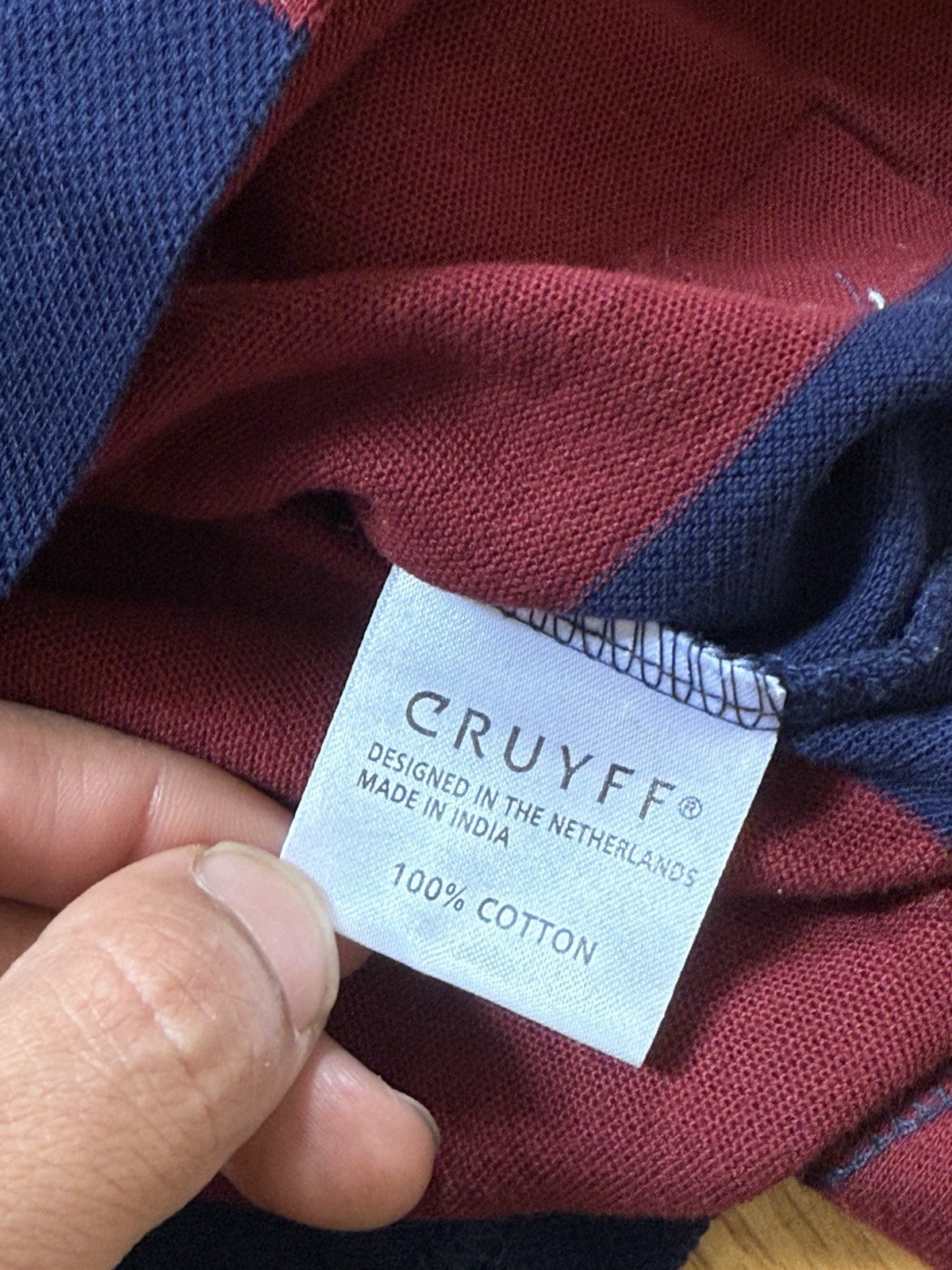 Men’s Cruyff FC Barcelona Cotton Soccer Jersey Polo Men’s Small