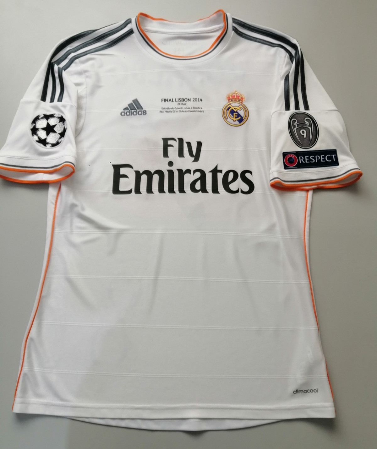 Jersey adidas Cristiano Ronaldo Real Madrid (L) 2014 Champions Portugal CR7 fina