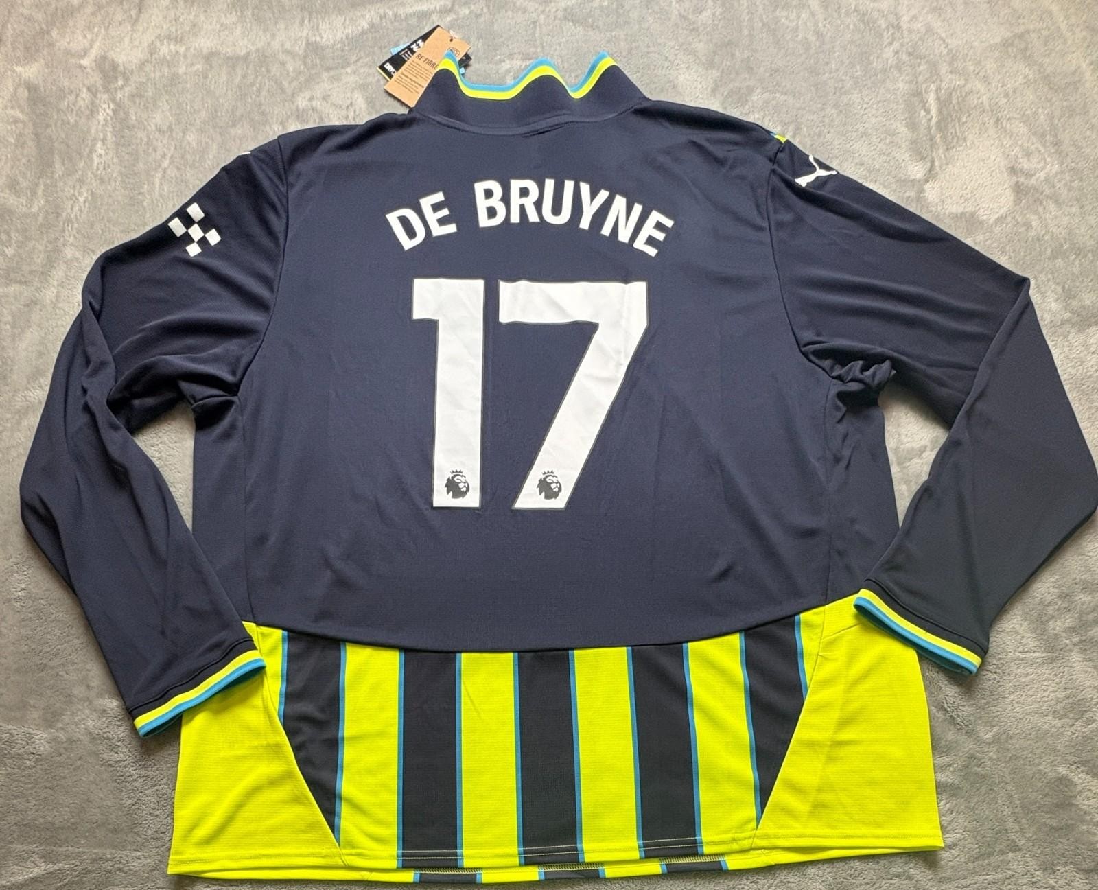 NWT! Kevin De Bruyne Official Manchester City Alternate Kit 3XL