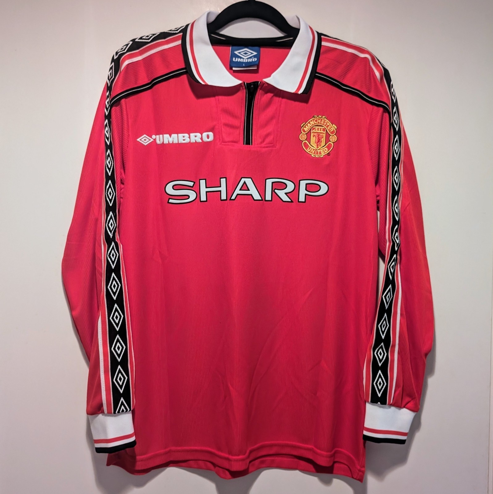 Manchester United David Beckham 1998/99 Retro Jersey Men’s XL