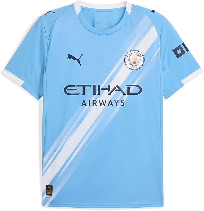 Puma Men’s Manchester City FC 2025-26 Replica Home Soccer Jersey – Lt Blue – 3XL