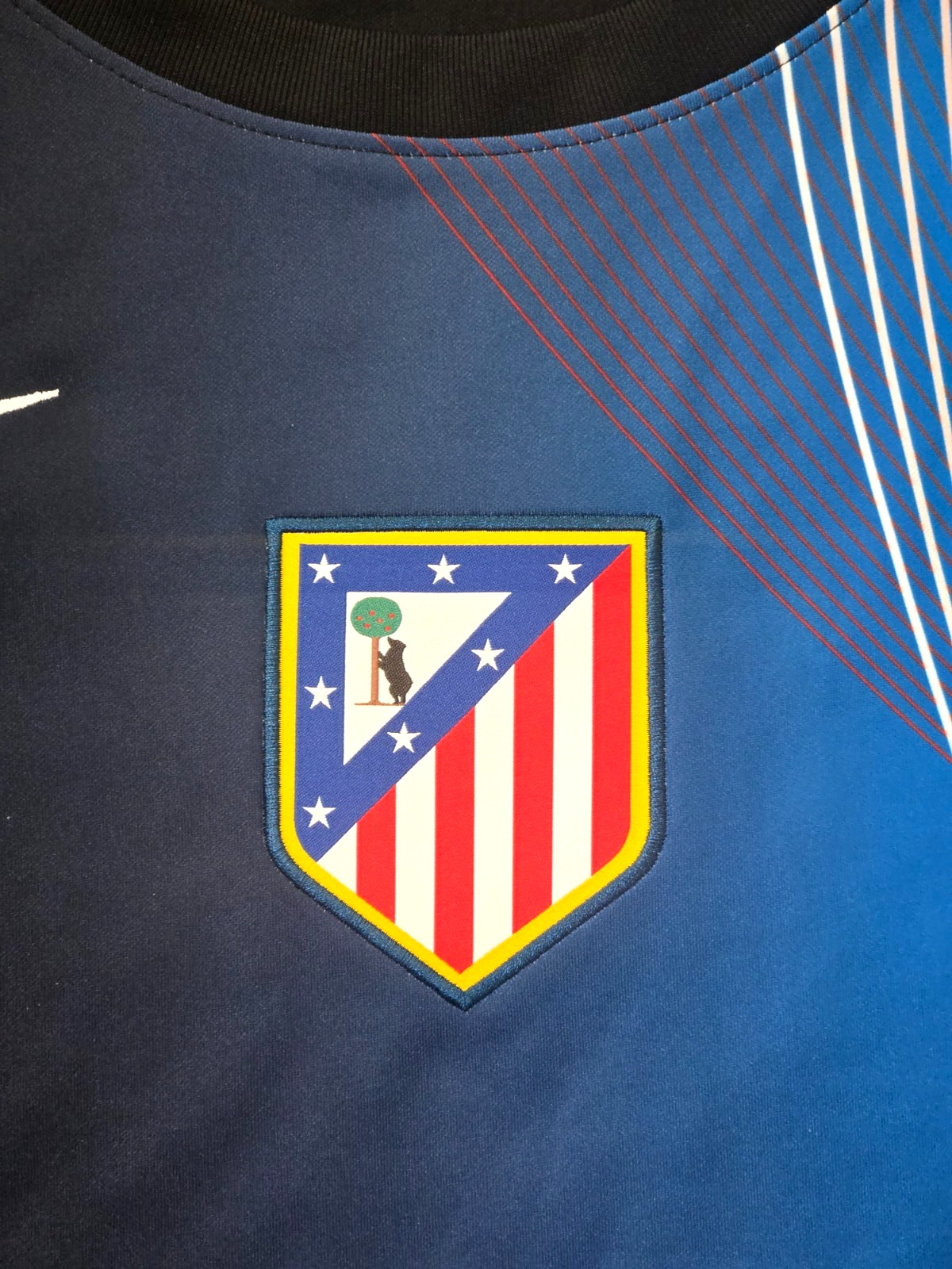 Atletico Madrid Atleti Nike Soccer Jersey Men’s S Blue Multi NWT