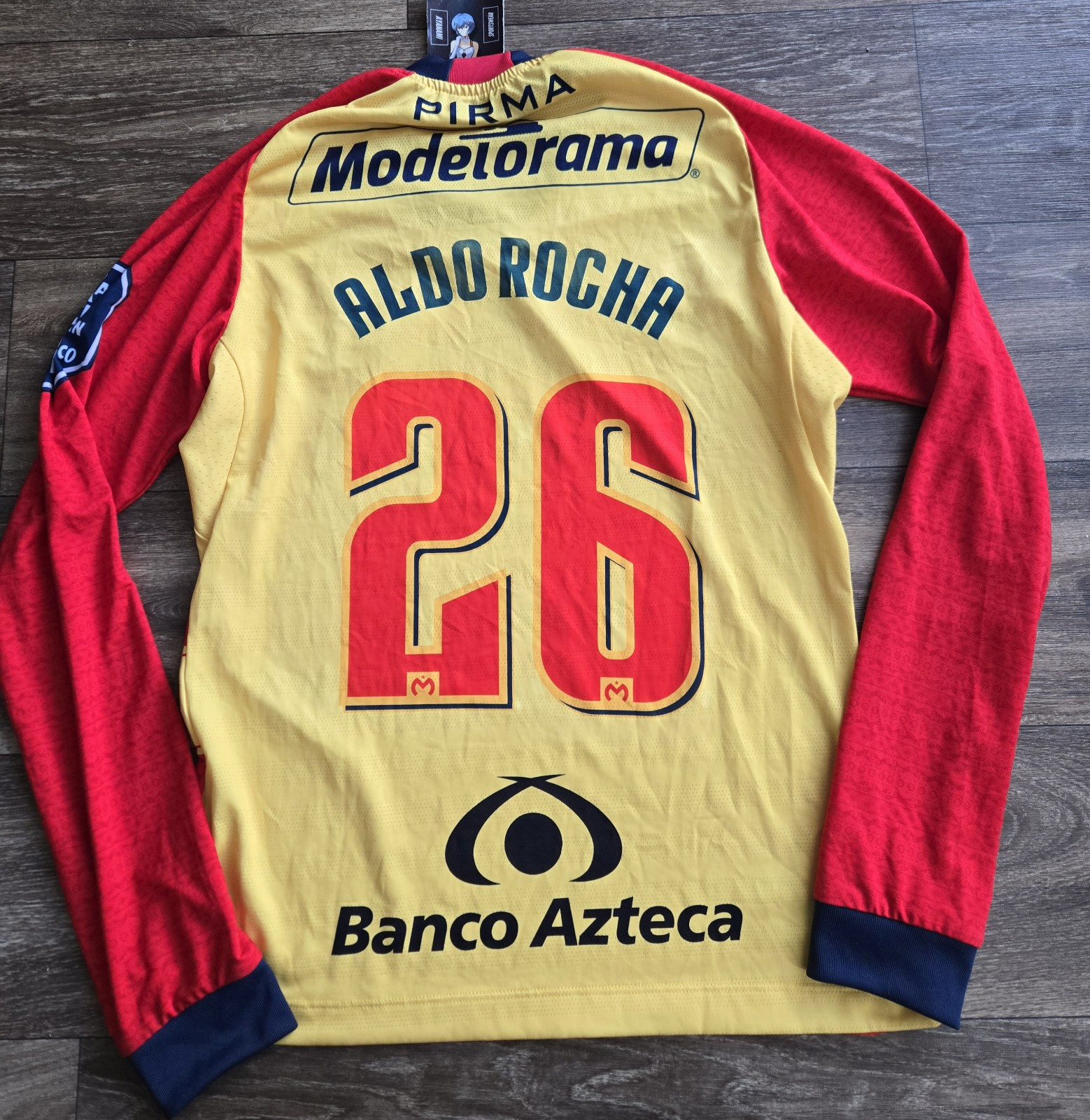 NWOT Pirma Monarcas Morelia 19/20 Home LS Jersey Aldo Rocha #26 Size Small RARE