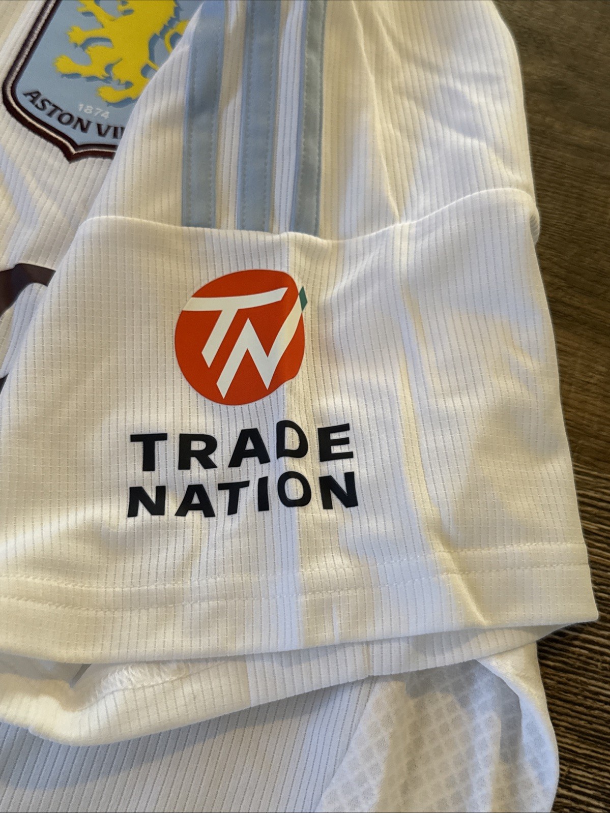 2024-25 Adidas Men’s Aston Villa Away White Soccer Jersey XXL 2XL