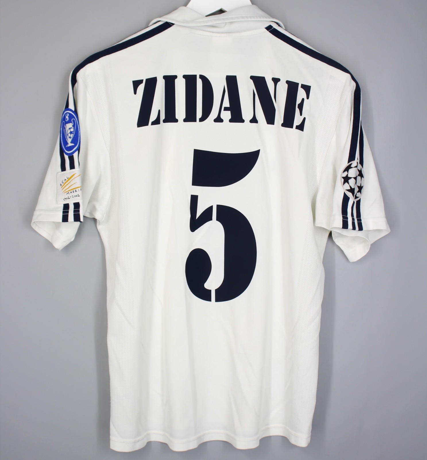 REAL MADRID 2002 2003 HOME FOOTBALL SHIRT JERSEY ADIDAS 134748 #5 ZIDANE