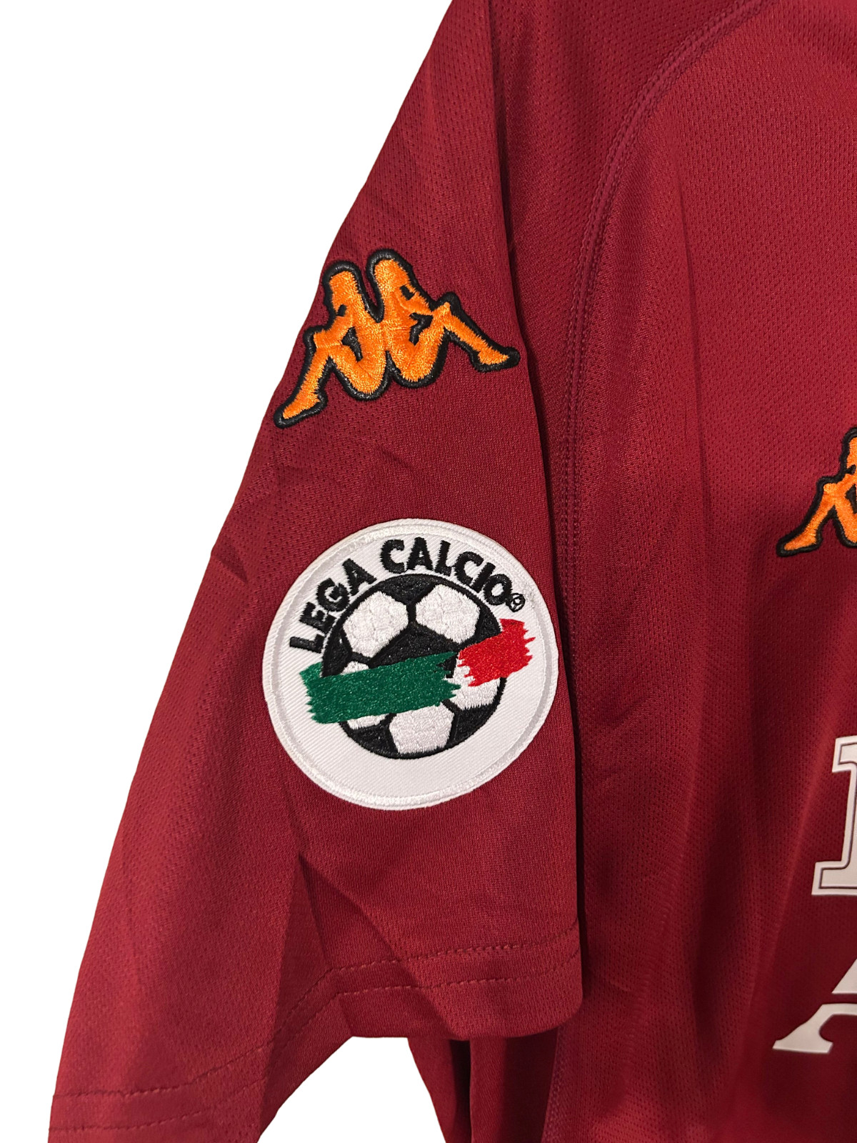 AS Roma Totti #10 VTG 2000/01 Kappa Home Jersey Football Soccer Shirt Badge Kit