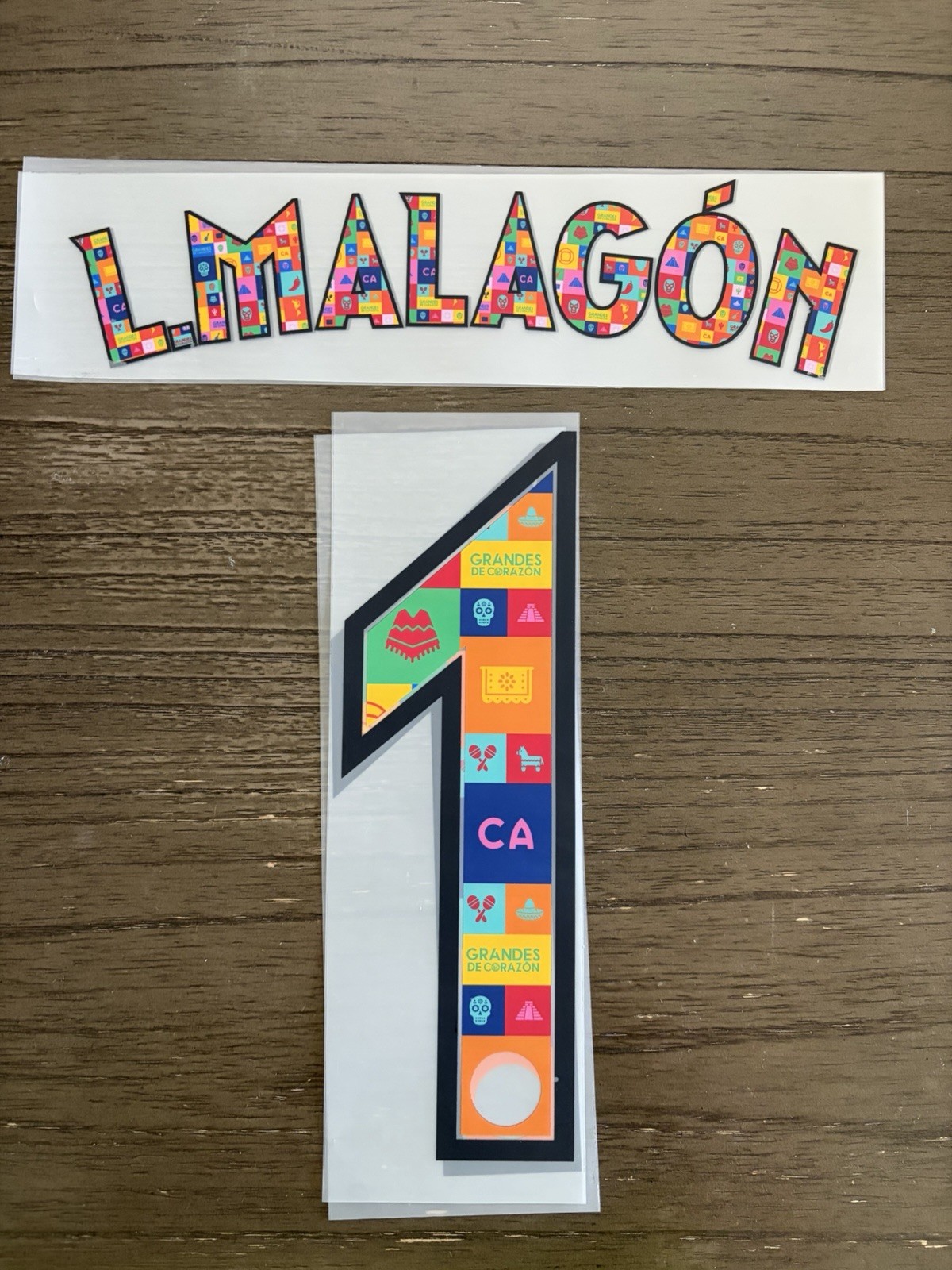 Luis Angel Malagon #1 Adult Size Authentic Hispanidad Official Name Set