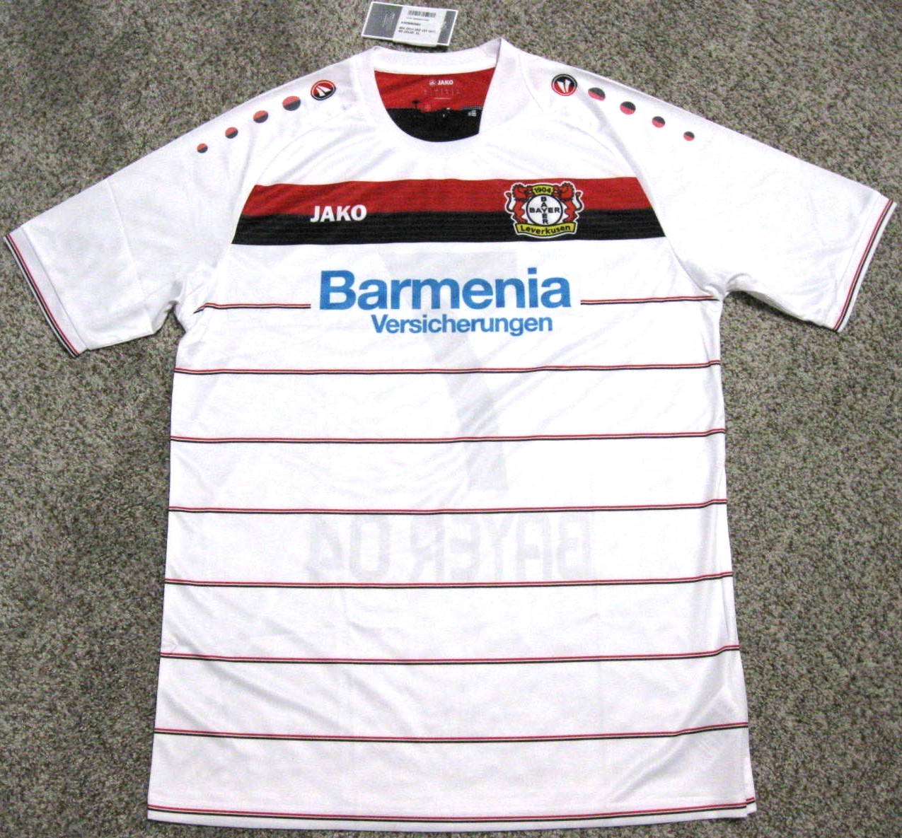 Chicharito Bayer Leverkusen 2017 Men’s White Jako Soccer Jersey (Small & Medium)