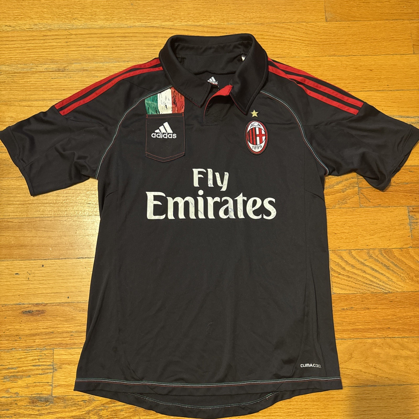 Adidas AC Milan 2012/13 Third Jersey ClimaCool Black Men’s Medium X23707