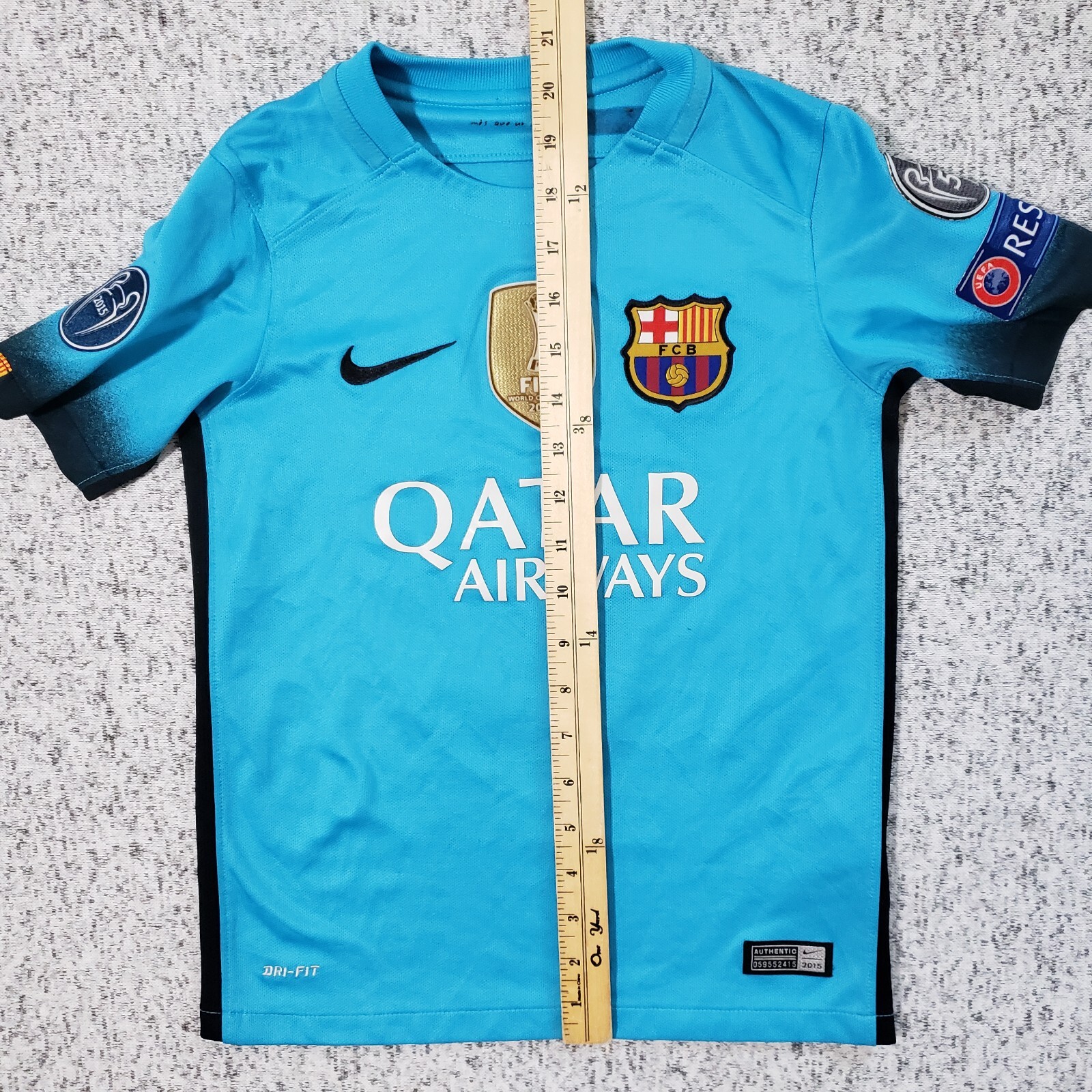 Nike Lionel Messi Jersey Kids S 2015 Barcelona Third Soccer Argentina World Cup