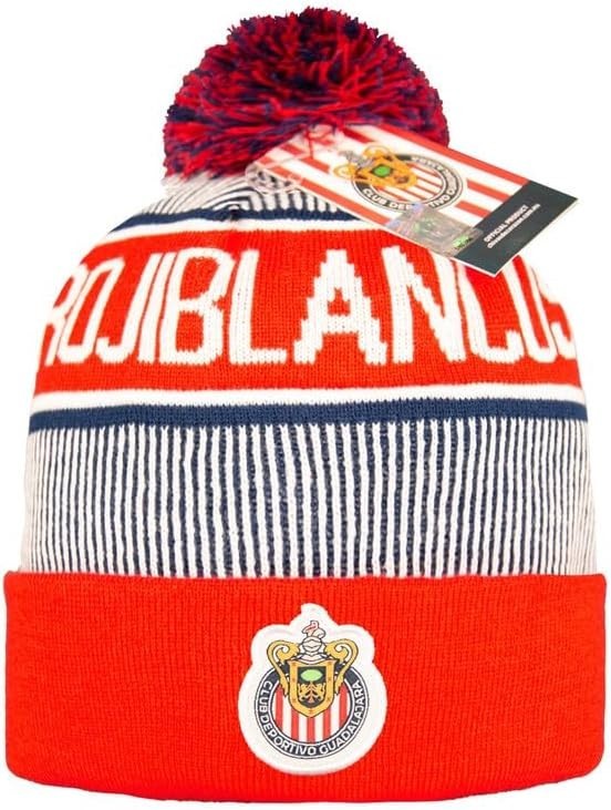 2026 Officially Licensed Chivas Soccer Beanie – Unisex Adult – Home Red Color