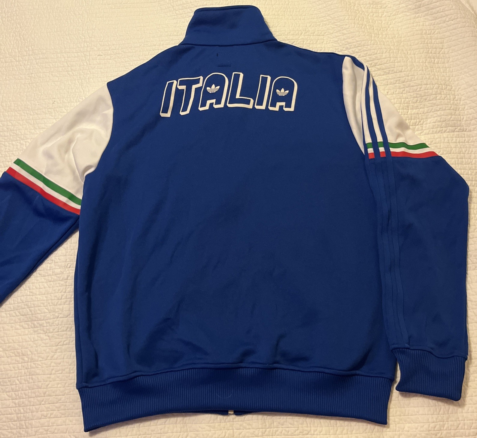 New Adidas Retro 1982 Multicolor Jacket Italy Soccer Track Jacket Top men’s L