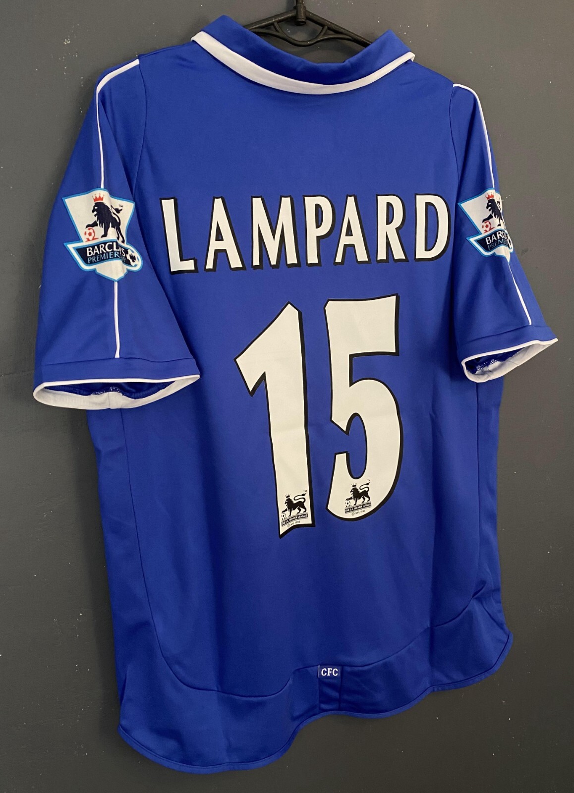 RETRO REPLICA MENS LAMPARD CHELSEA 1981/1983 SOCCER FOOTBALL SHIRT JERSEY SIZE M