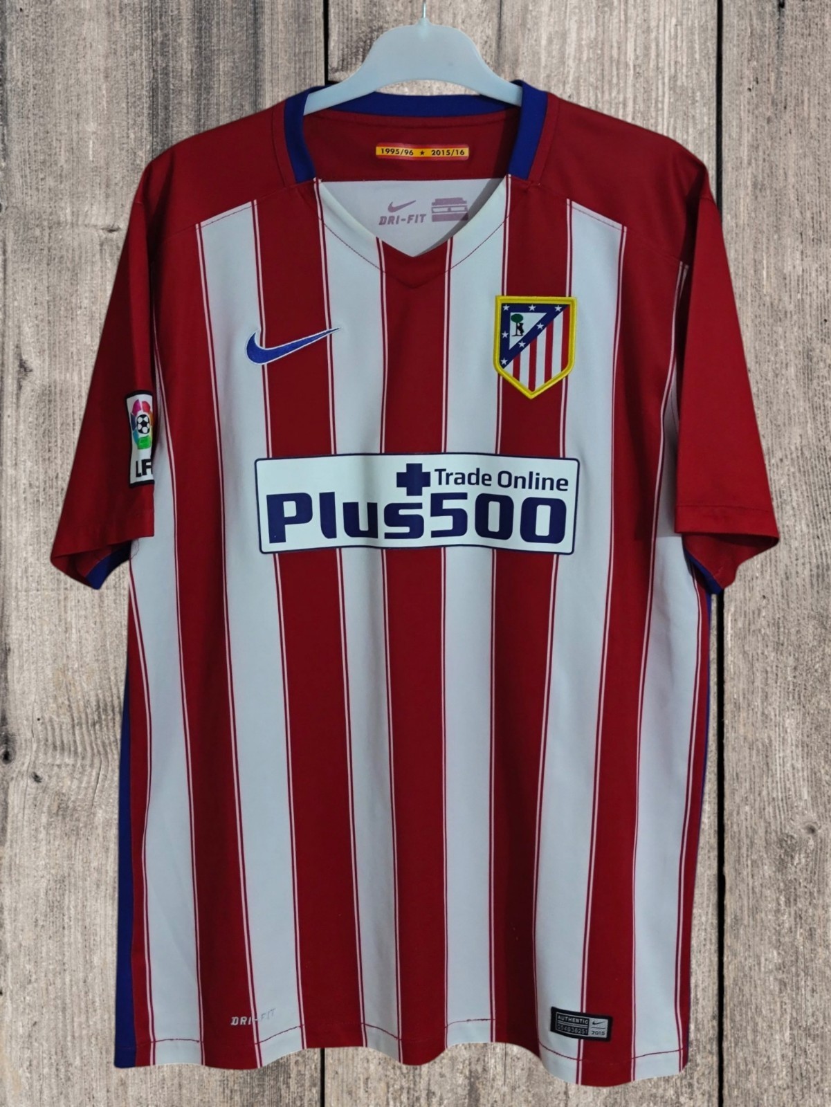 Atletico Madrid 2015-16 Home Nike Soccer Jersey Football Shirt Men’s Size L
