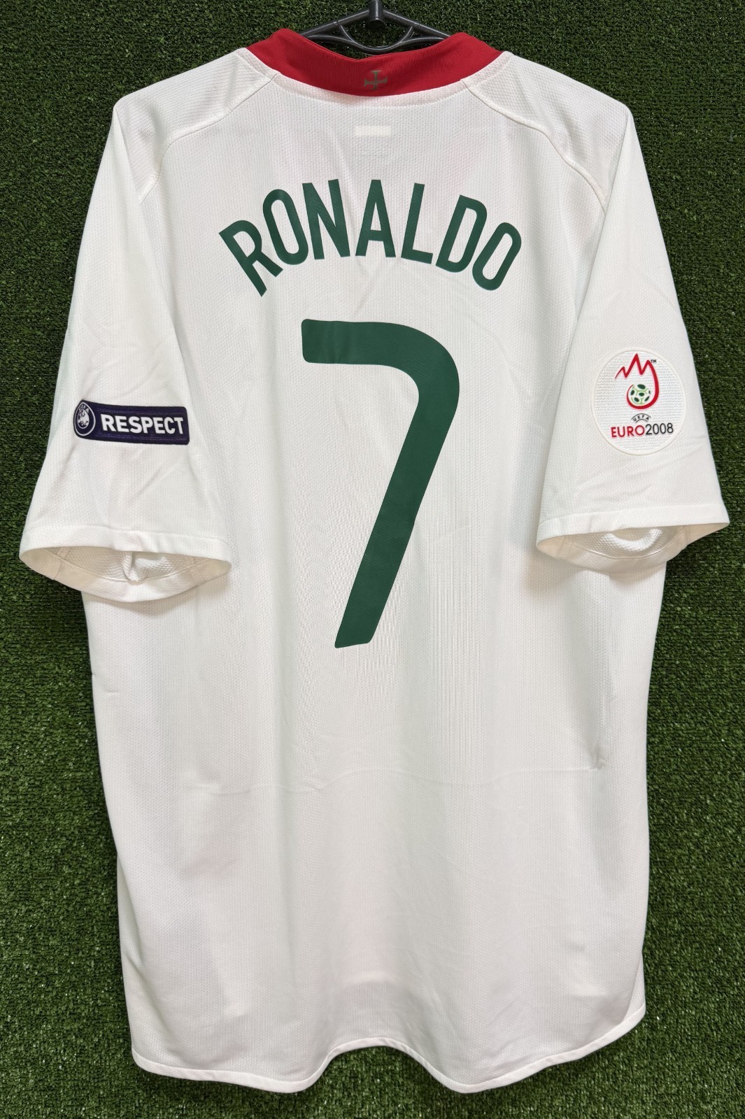 RONALDO #7 MEN’S PORTUGAL vs CZECH 2008/2010 FOOTBALL SOCCER SHIRT JERSEY SIZE L