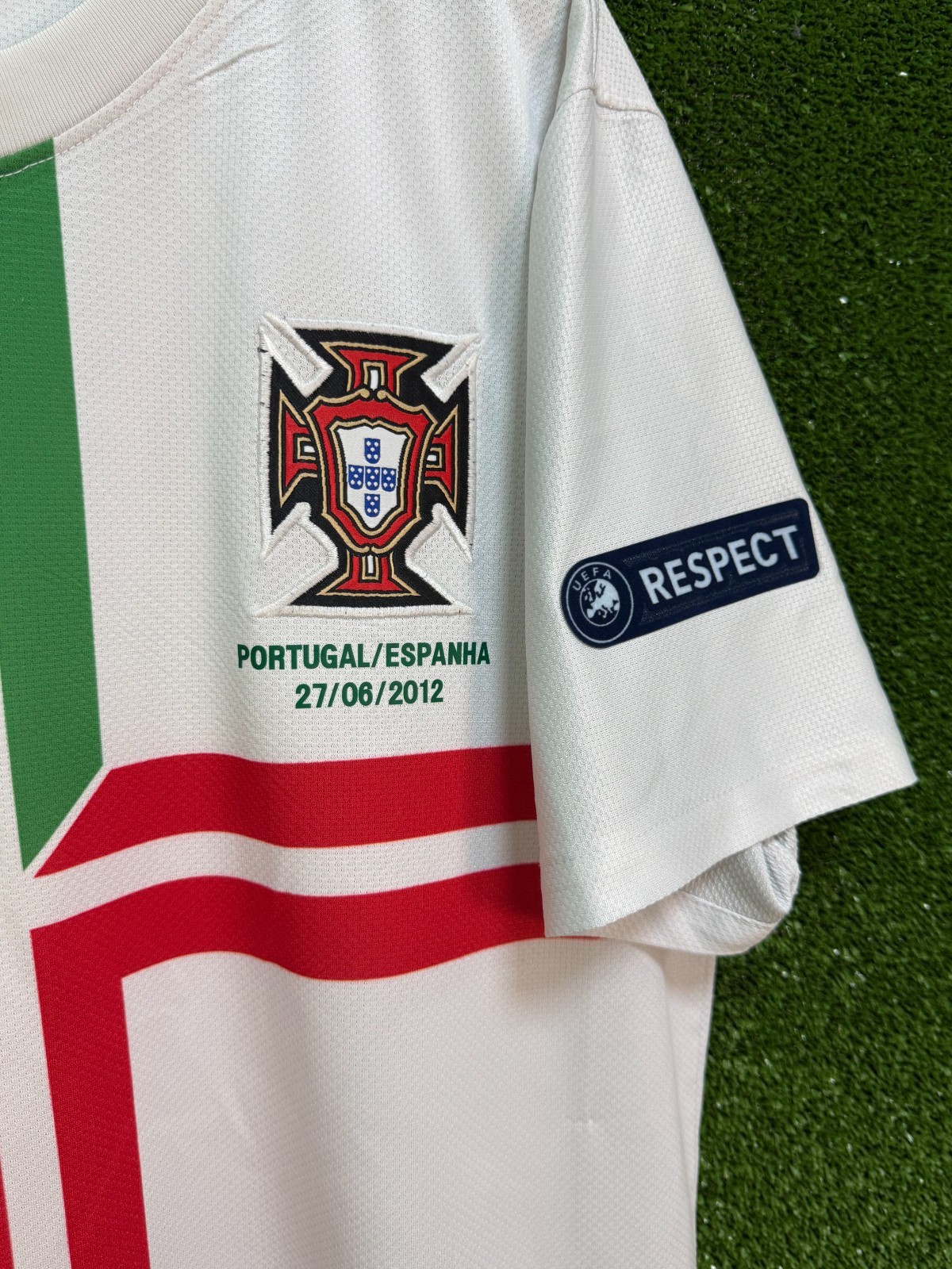RONALDO #7 MEN’S PORTUGAL vs SPAIN 2012/2013 FOOTBALL SOCCER SHIRT JERSEY SIZE L
