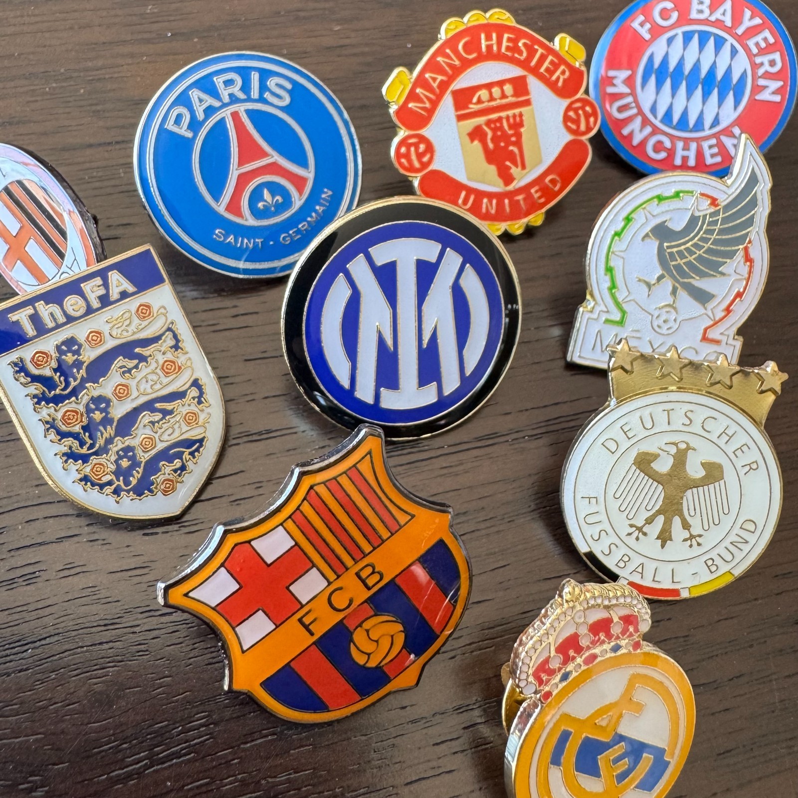 FC Barcelona Crest Enamel Pin Badge Red Blue Football Soccer Fan Collectible