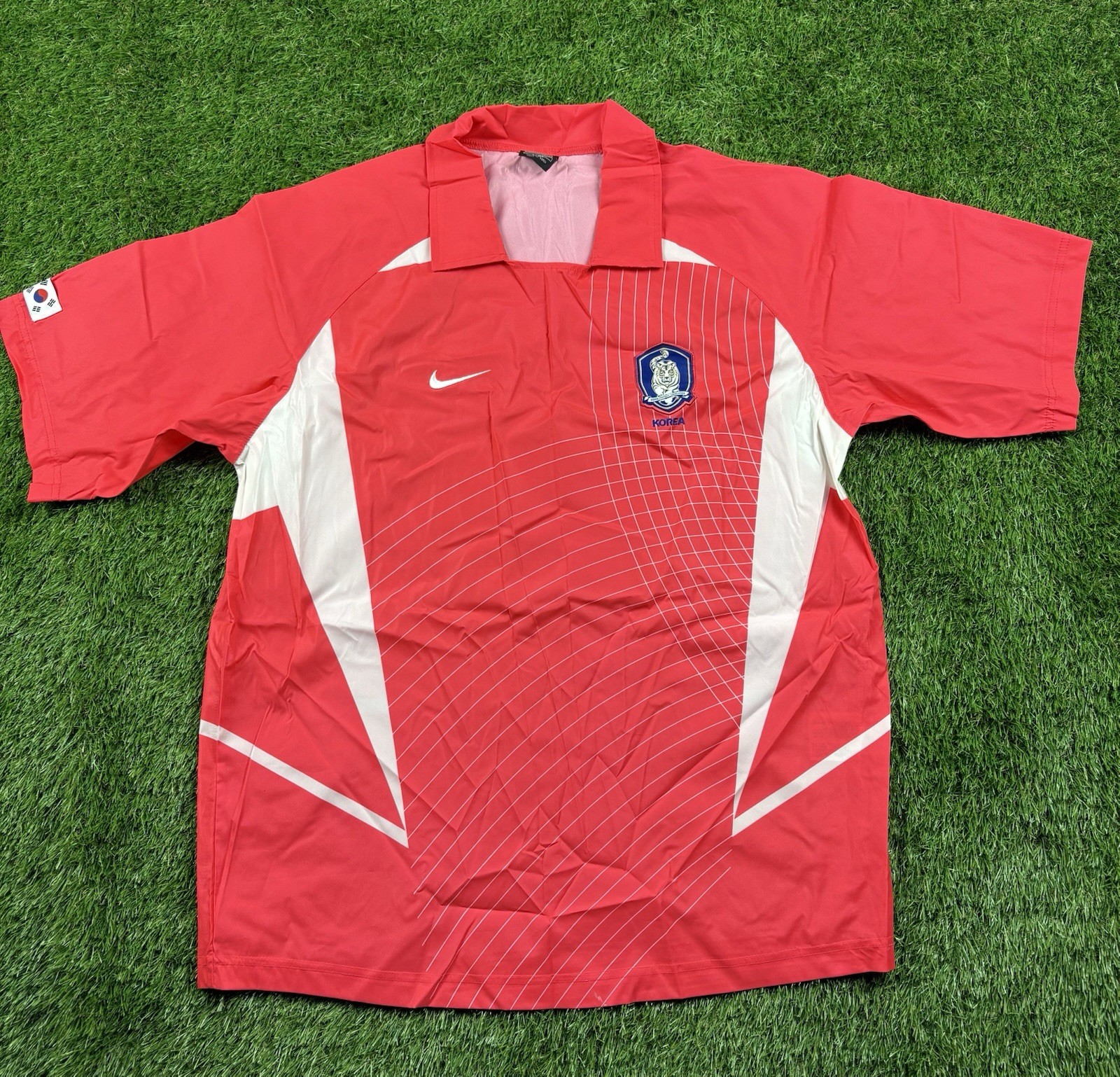 NIKE SOUTH KOREA 2002 2004 HOME SHIRT RARE FOOTBALL SOCCER JERSEY MENS SIZE L