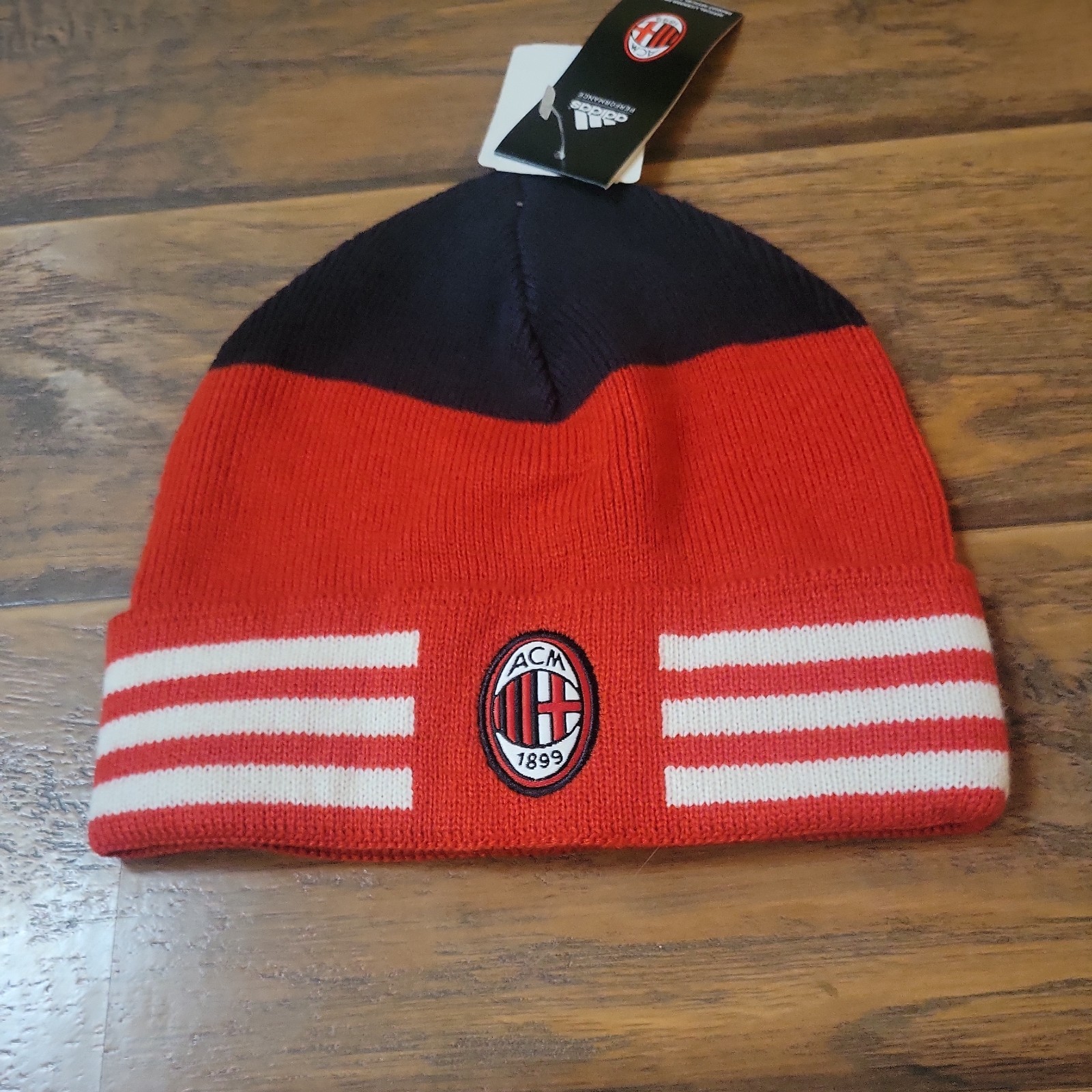 NEW Adidas AC Milan Woolie Winter Hat – Officially Licensed Product