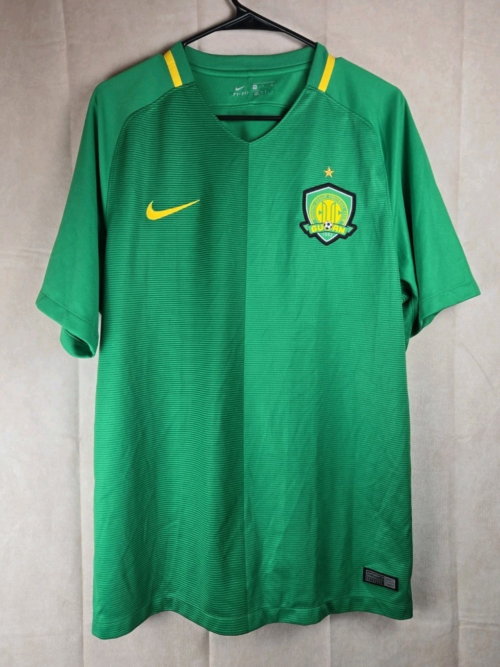 ​Nike Beijing Guoan FC Soccer Jersey 2017 Men’s 2XL Green China Football Shirt