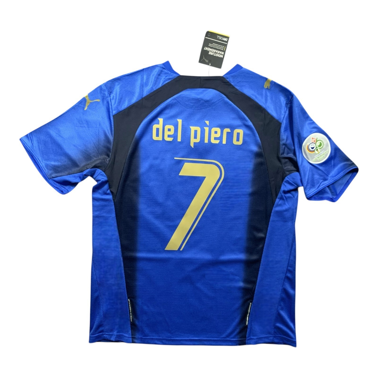 Del Piero #7 Italy 2006 World Cup Home Jersey Retro Shirt – Men’s Sizes – NWT
