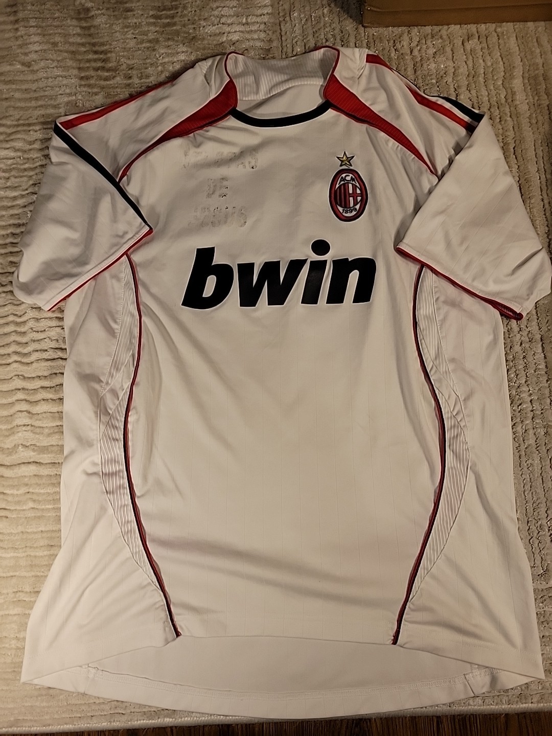 AC Milan Soccer Jersey Futbol Mens Size XL Adult Italia Italy Polo Shirt