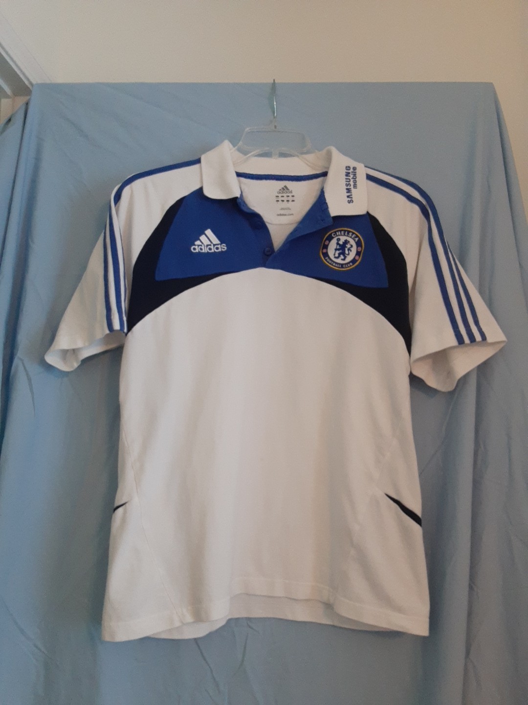 ADIDAS Chelsea FC 2007/2008 Authentic Polo Shirt Champions League Men’s US XL