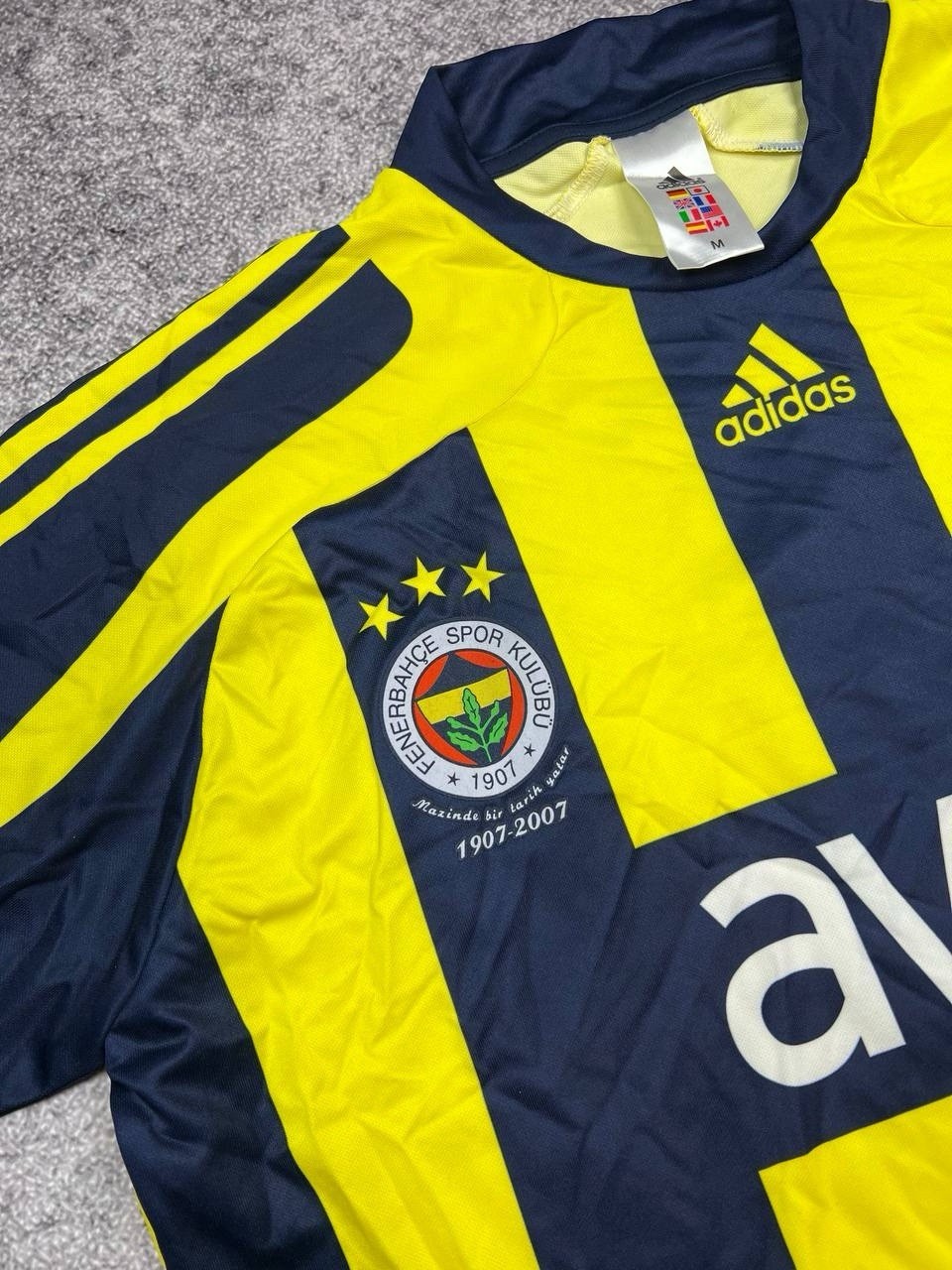 Adidas Fenerbahce Turkey Vintage Jersey T-shirt Size M Mens Roberto Carlos