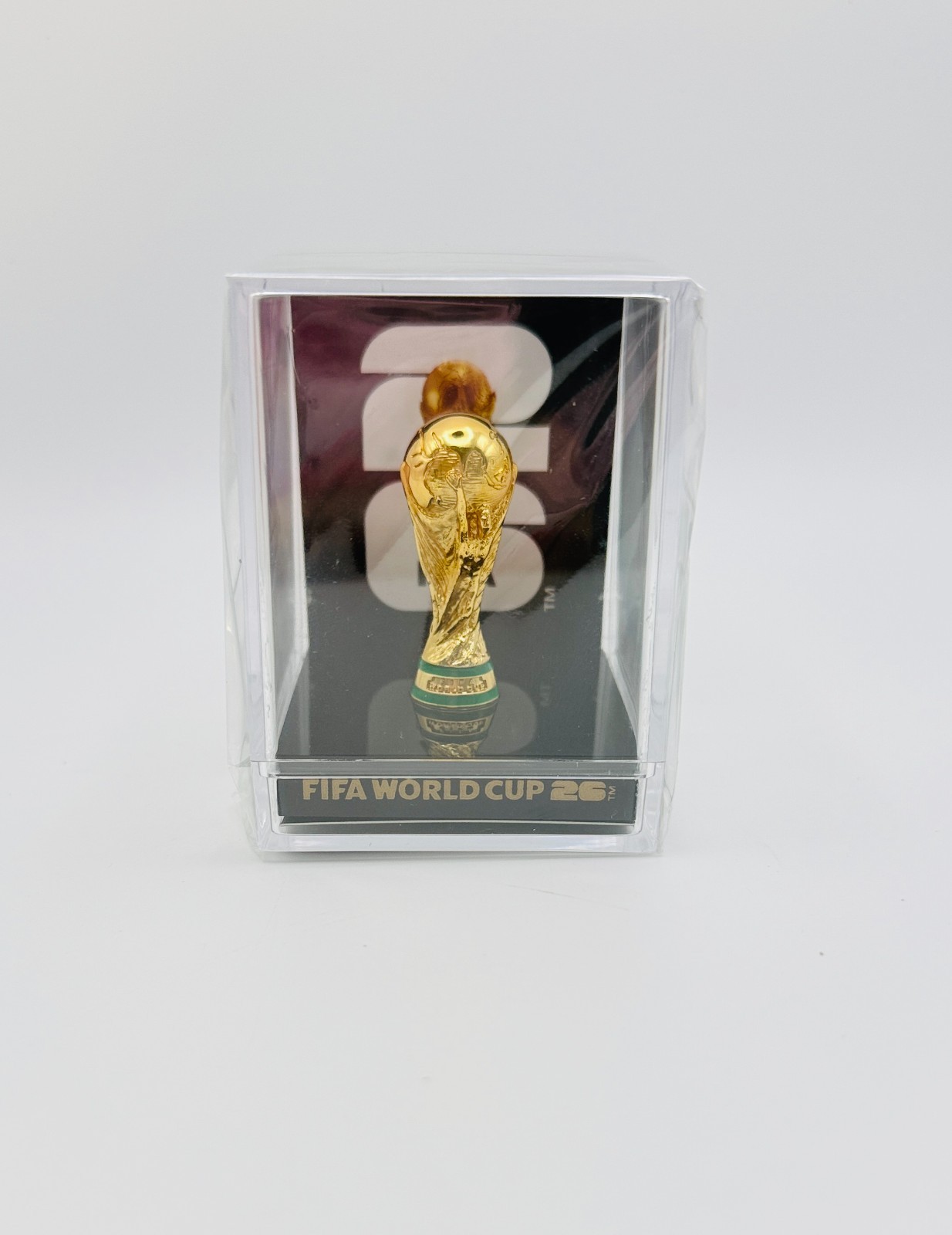 Official FIFA World Cup 2026 3-Inch Trophy Replica Zinc Alloy Acrylic Case NEW