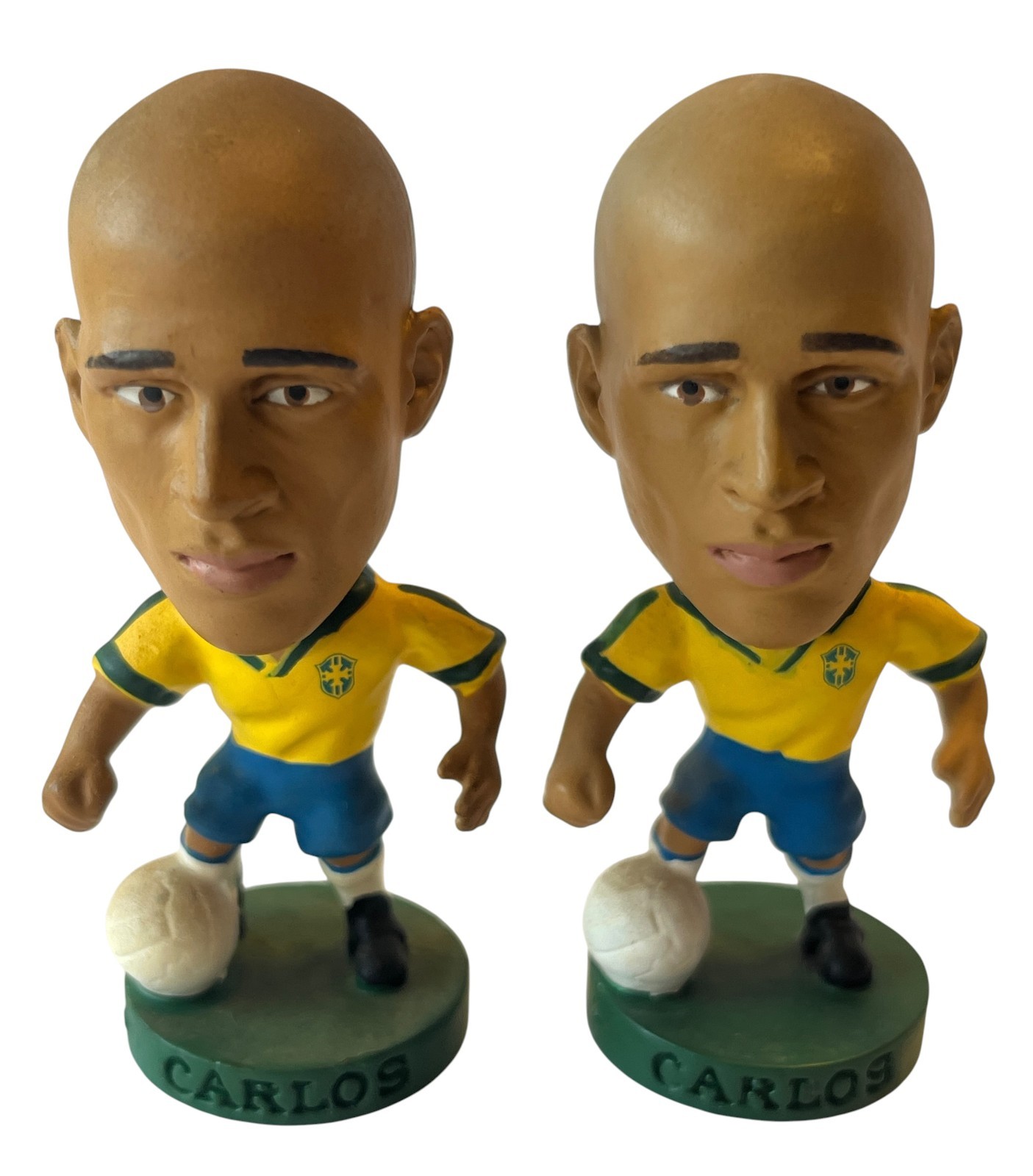 Corinthian Prostars Roberto Carlos Brazil Lot of 2 Vintage Football Figure