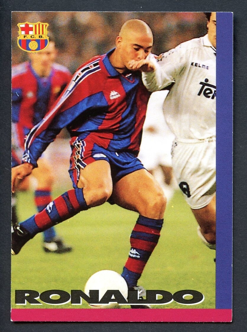 1996 Panini Ronaldo Nazario #68 FC Barcelona Rookie RC Brazil EXTREMELY Rare