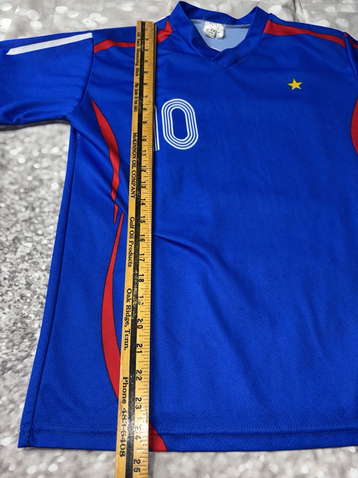 zidane soccer jersey Size Small Hole In Armpit #10