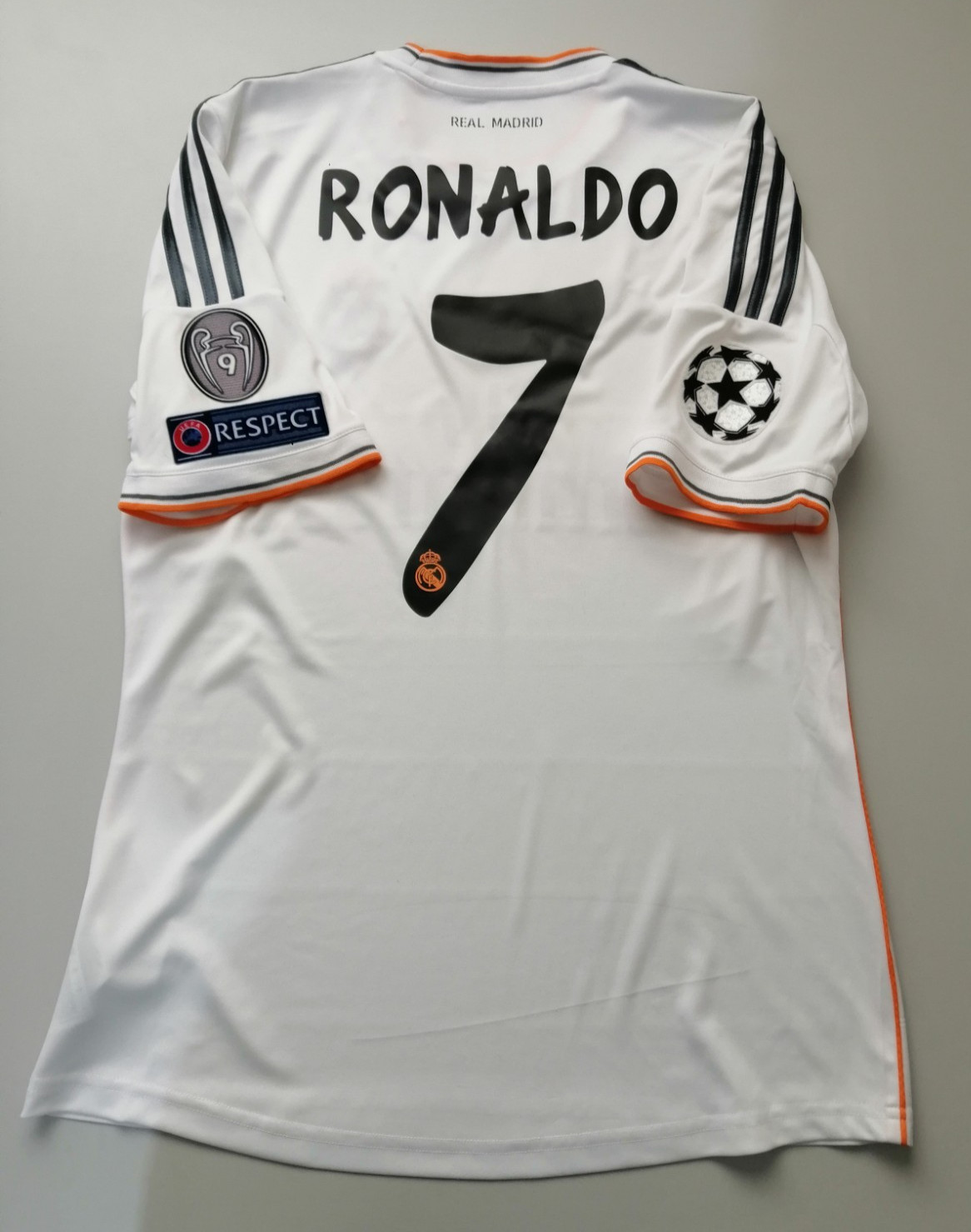 Jersey adidas Cristiano Ronaldo Real Madrid (L) 2014 Champions Portugal CR7 fina