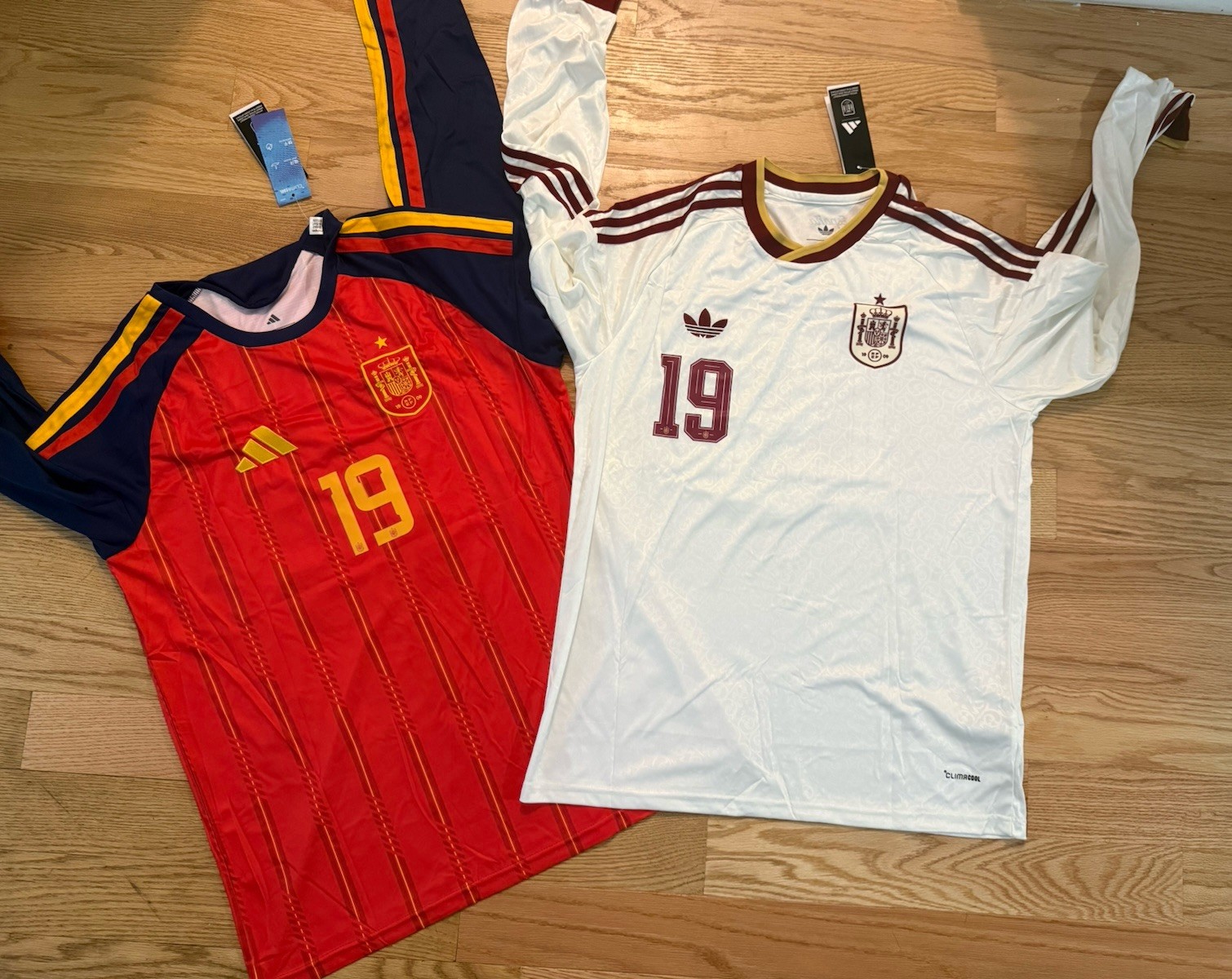 Lamine Yamal Spain Long Sleeve Jersey Lot World Cup 2026 Size XL New Champions