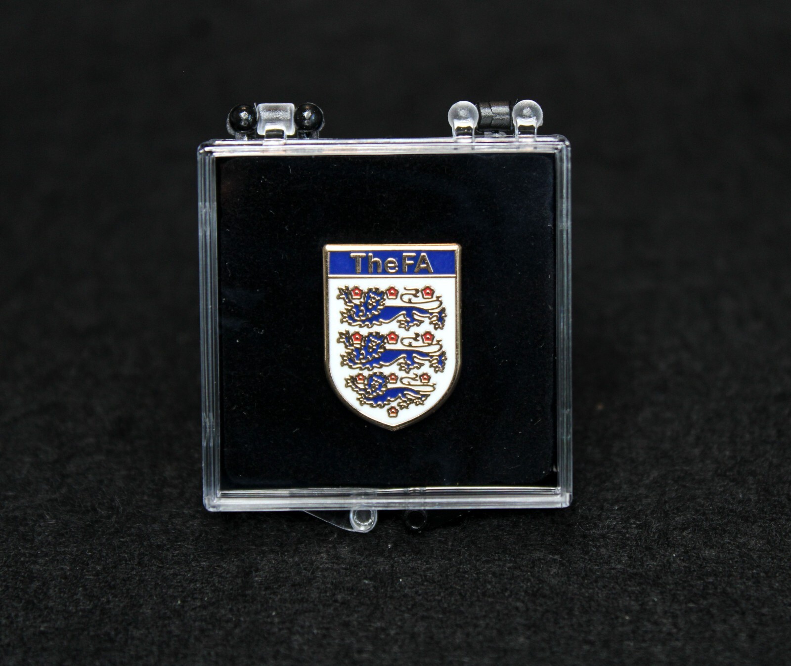 English Football Association Official Logo Collectors Pin in Acrylic DisplayCase